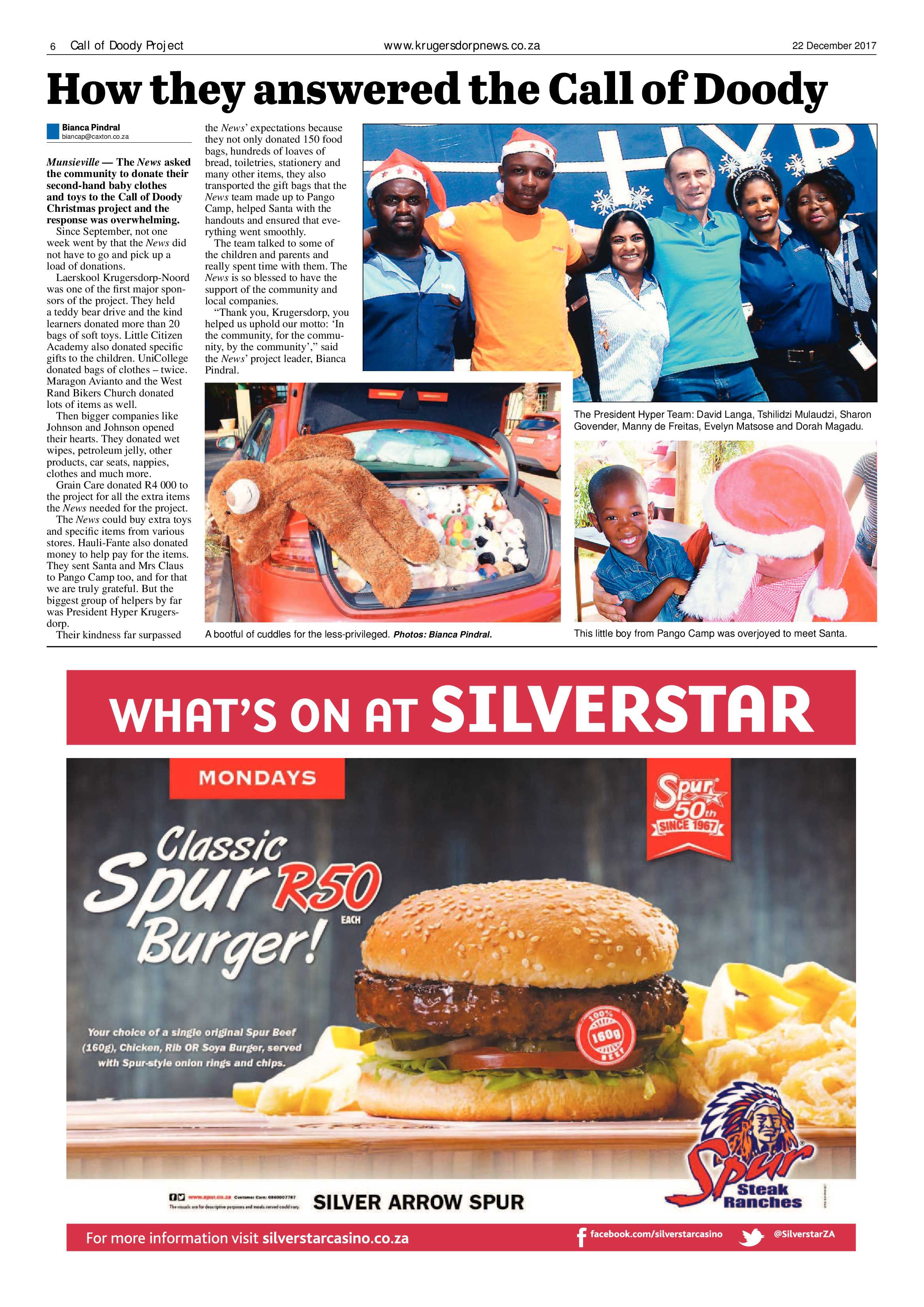 Krugersdorp News 22 December 2017 page 6