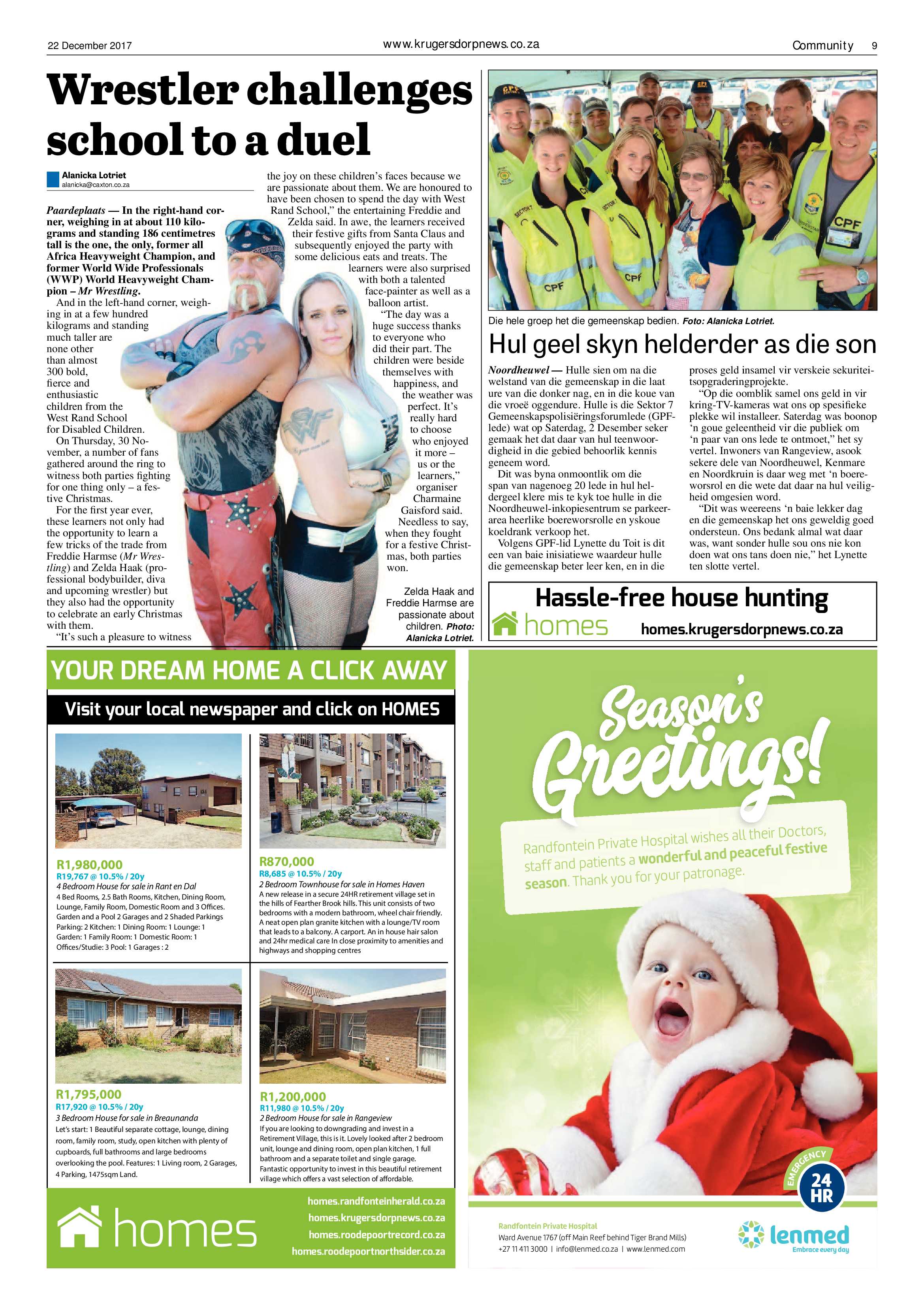Krugersdorp News 22 December 2017 page 9