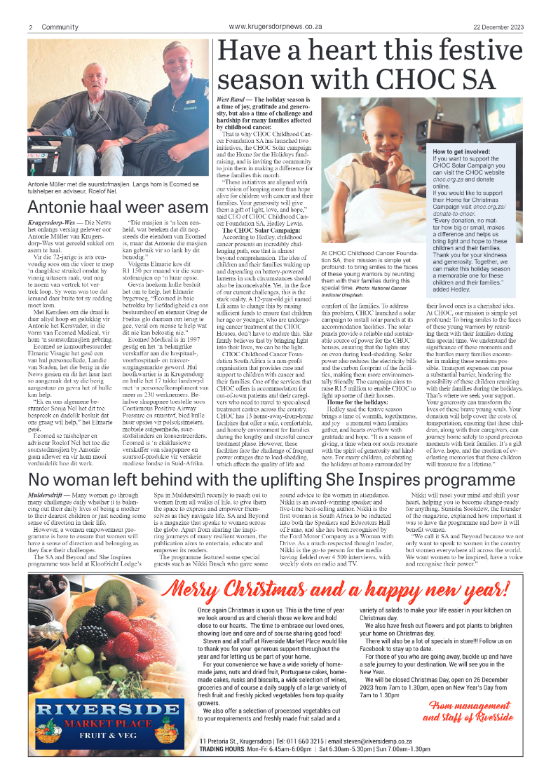 Krugersdorp News 22 December 2023 page 2
