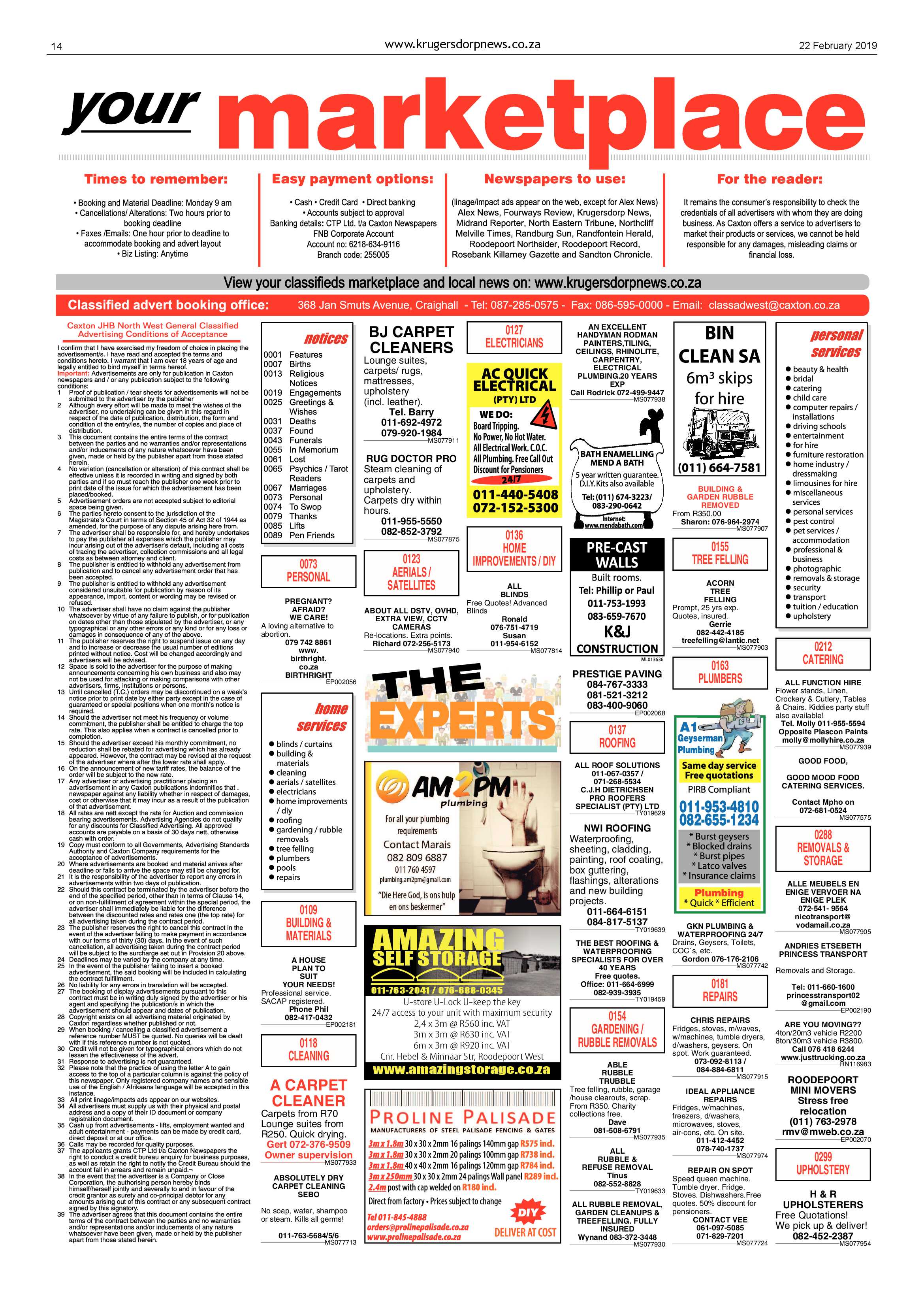 Krugersdorp News 22 February 2019 page 14