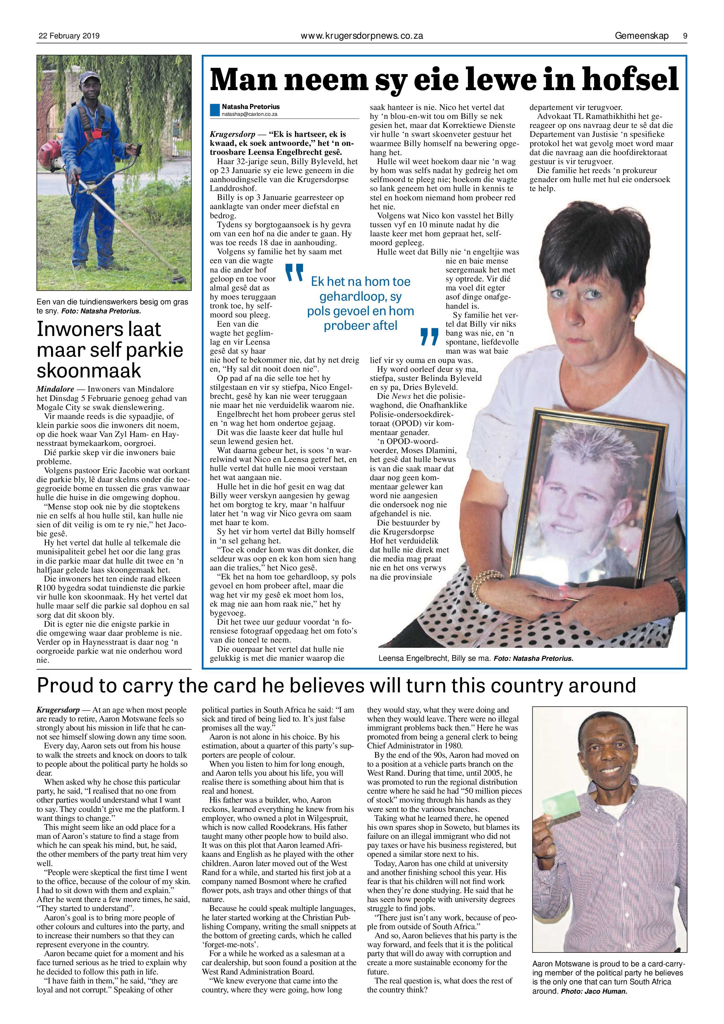 Krugersdorp News 22 February 2019 page 9