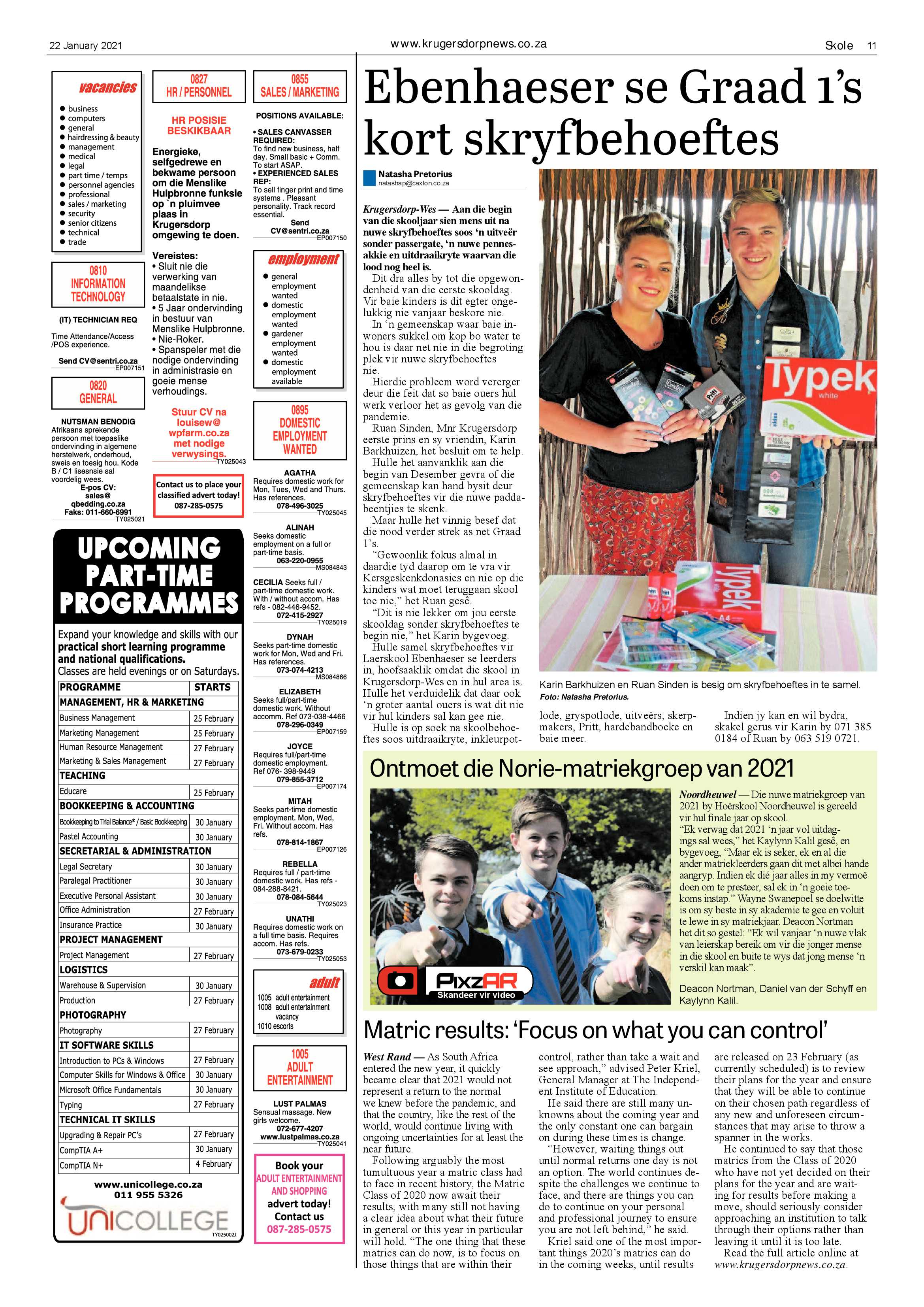 Krugersdorp News 22 January 2021 page 11
