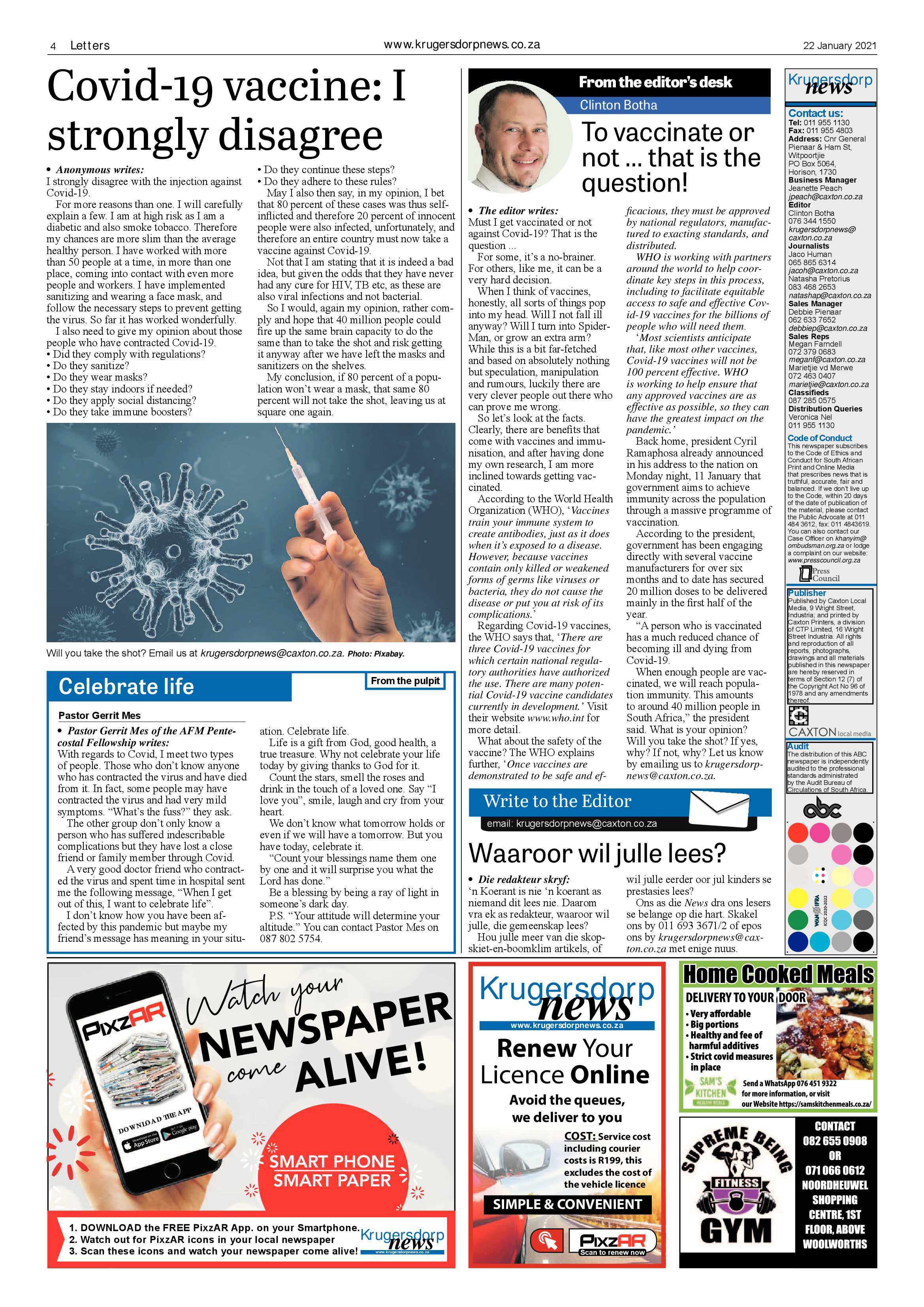 Krugersdorp News 22 January 2021 page 4
