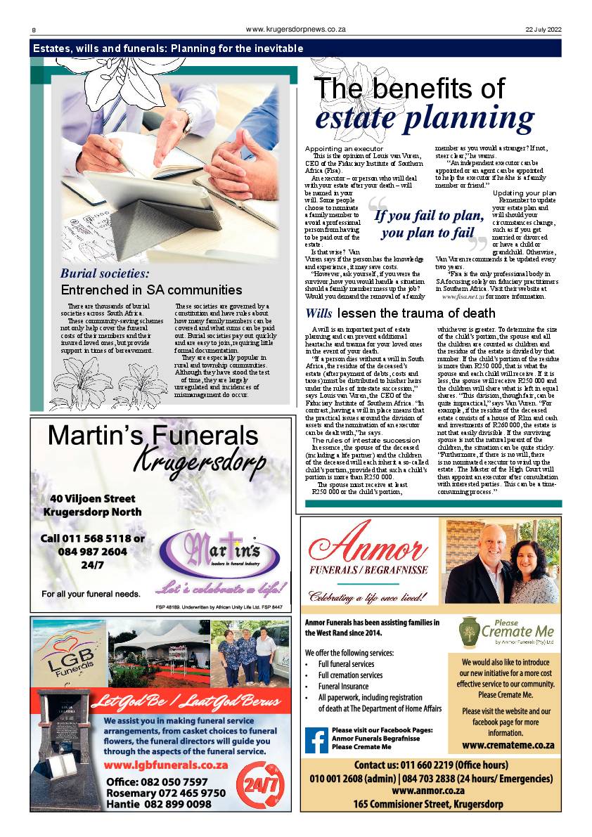 Krugersdorp News 22 July 2022 page 8