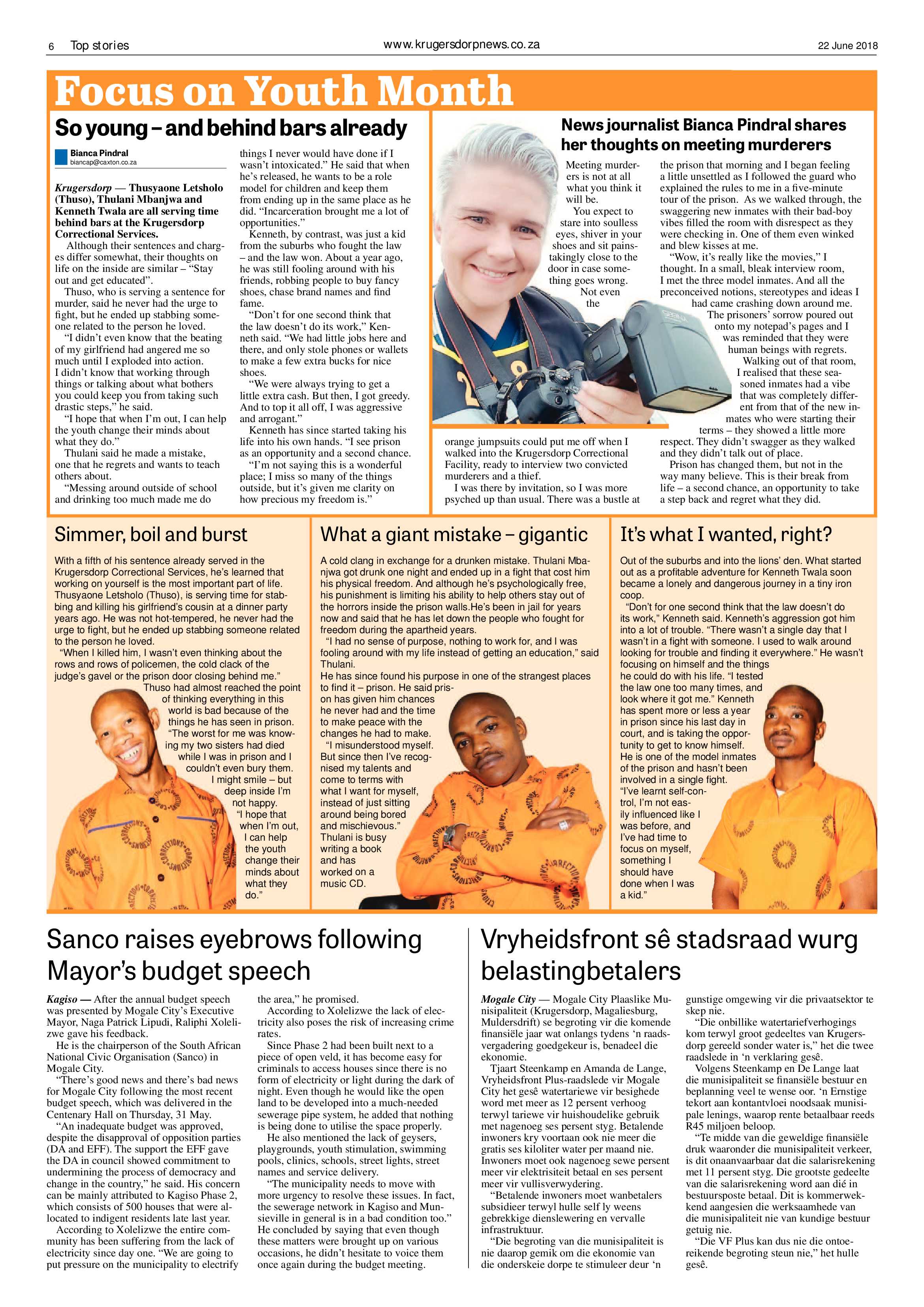 Krugersdorp News 22 June 2018 page 6
