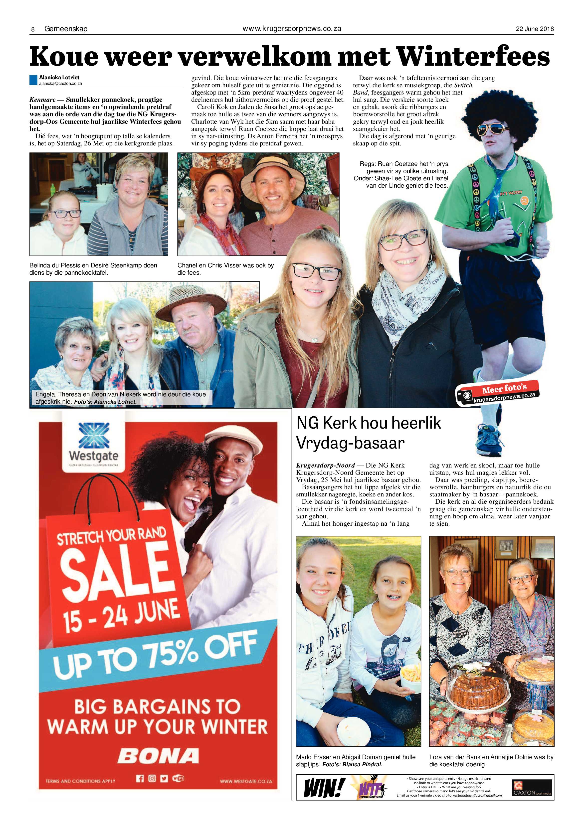 Krugersdorp News 22 June 2018 page 8