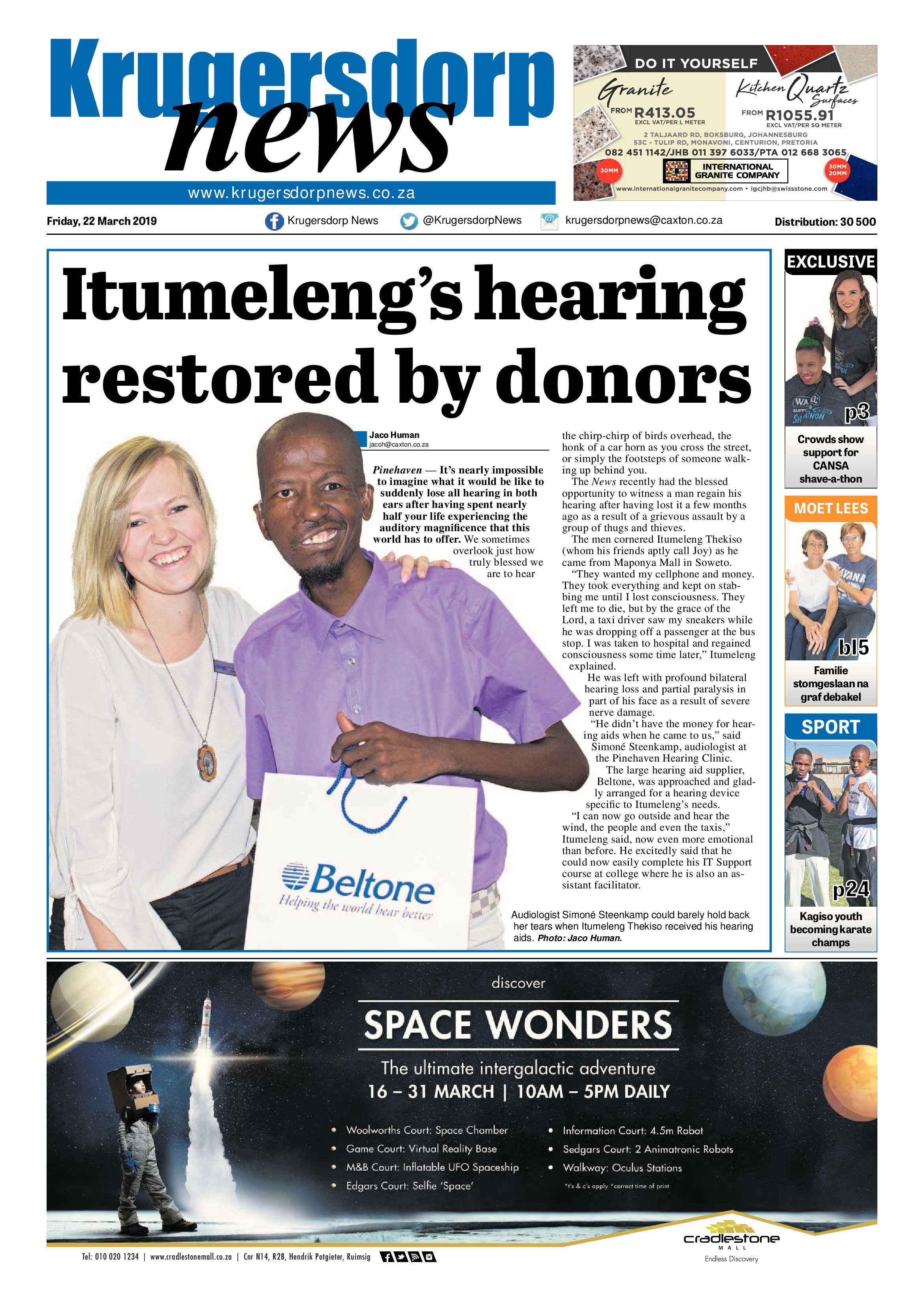 Krugersdorp News 22 March 2019 page 1