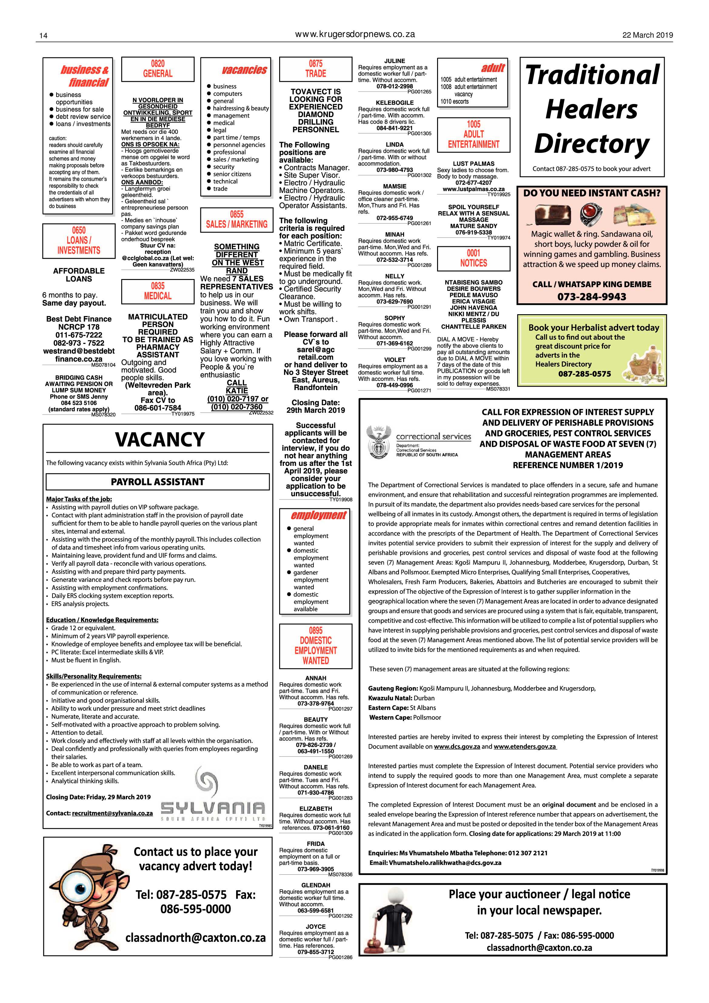 Krugersdorp News 22 March 2019 page 14