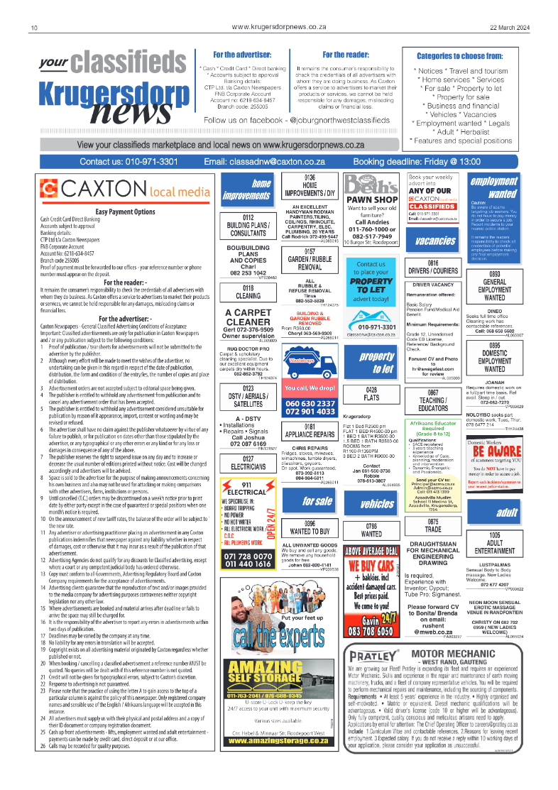 Krugersdorp News 22 March 2024 page 10