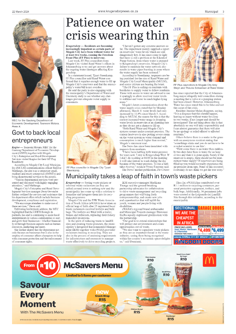 Krugersdorp News 22 March 2024 page 3