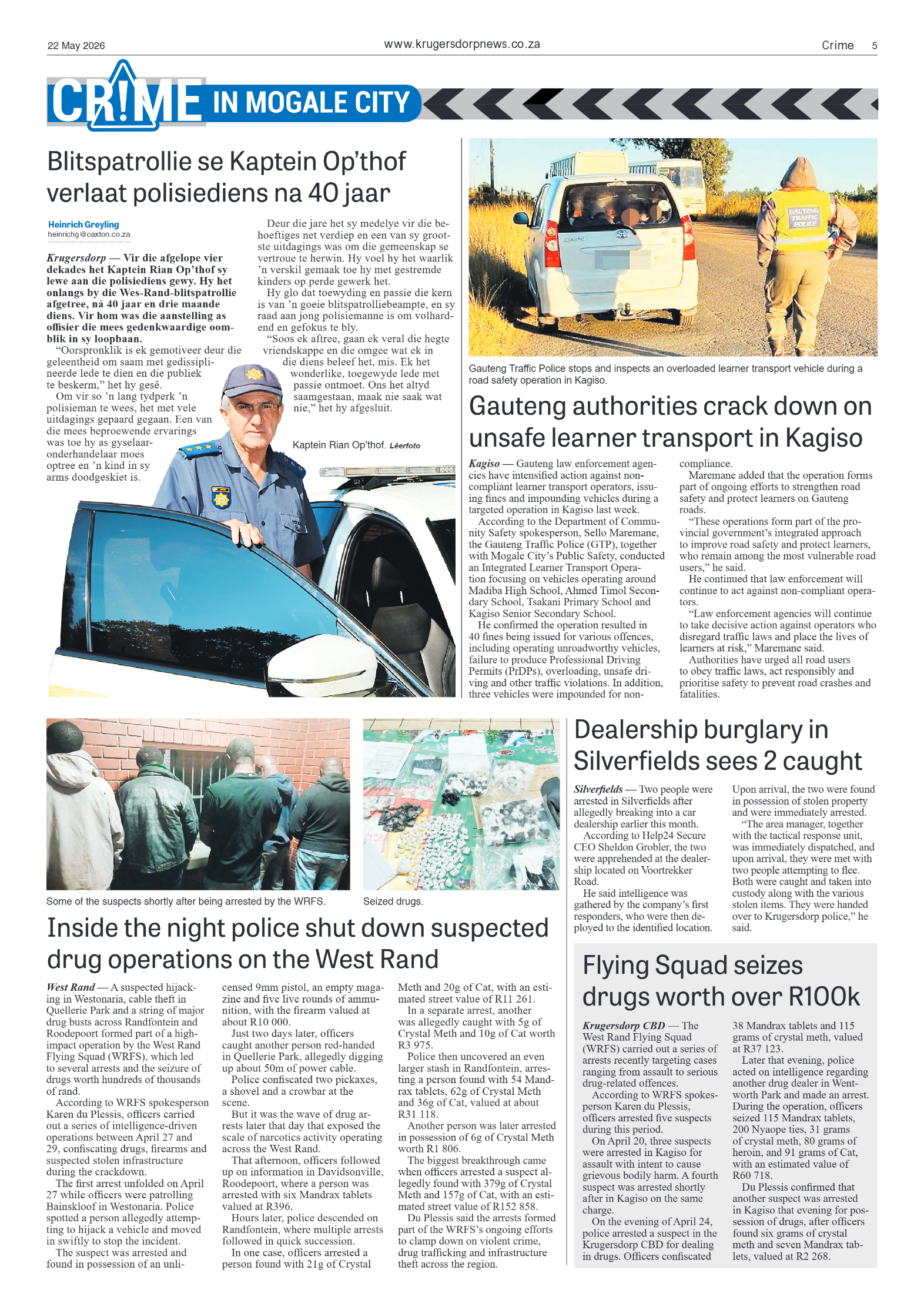 Krugersdorp News 22 May 2026 page 5