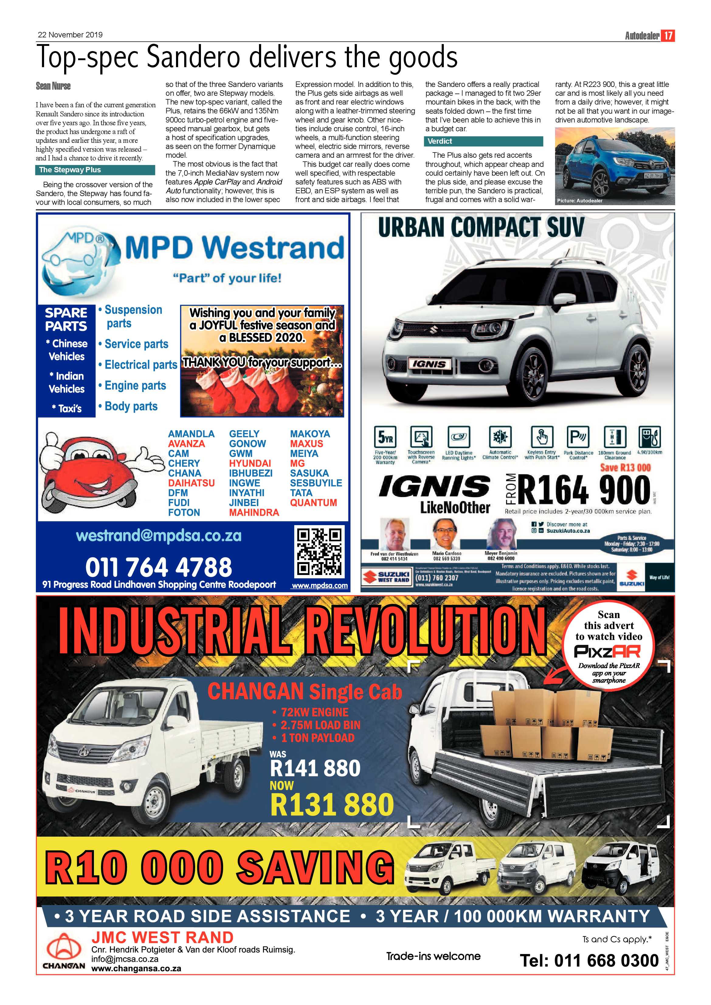 Krugersdorp News 22 November 2019 page 17
