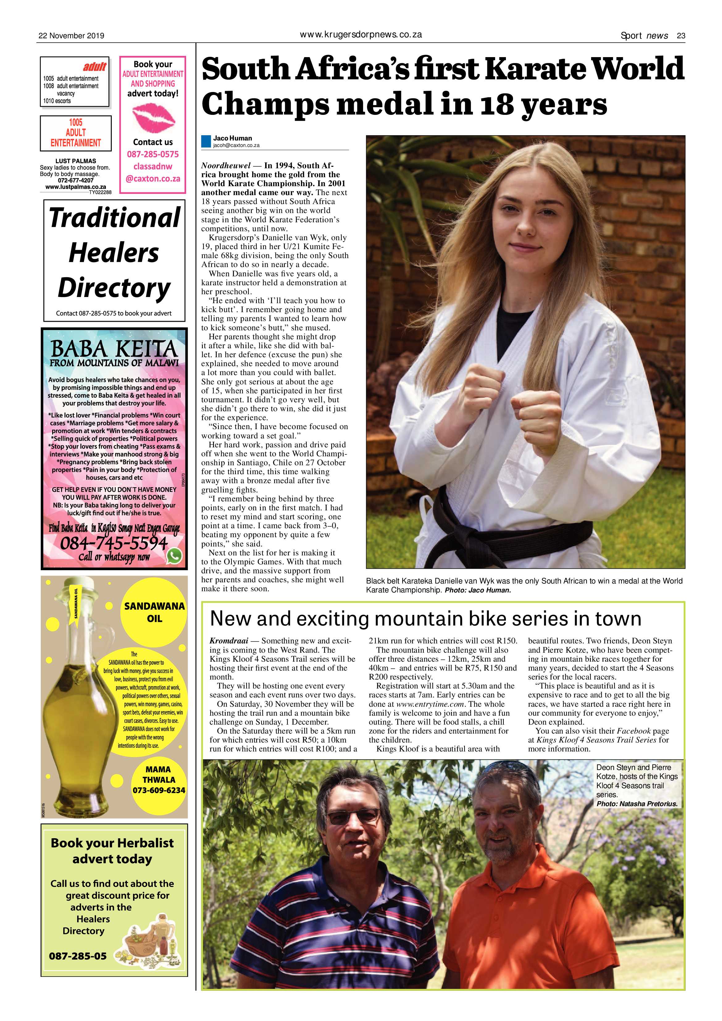 Krugersdorp News 22 November 2019 page 23