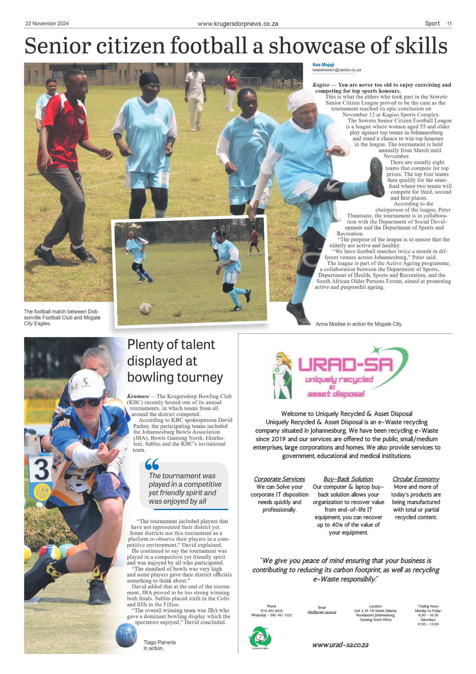 Krugersdorp News 22 November 2024 page 11