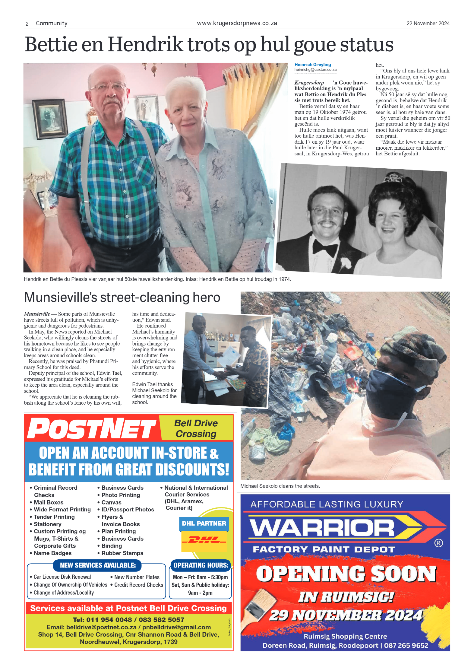 Krugersdorp News 22 November 2024 page 2