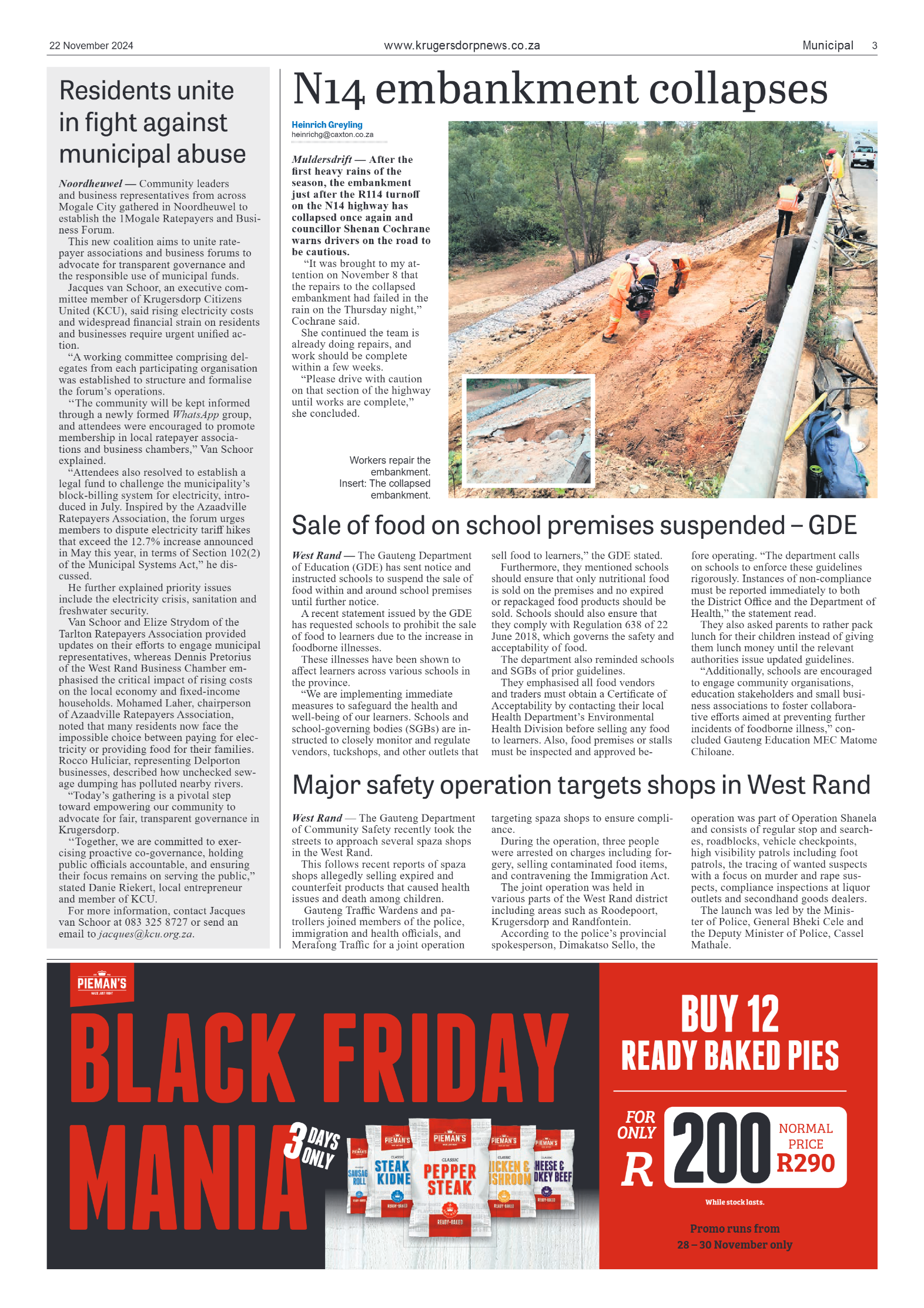 Krugersdorp News 22 November 2024 page 3
