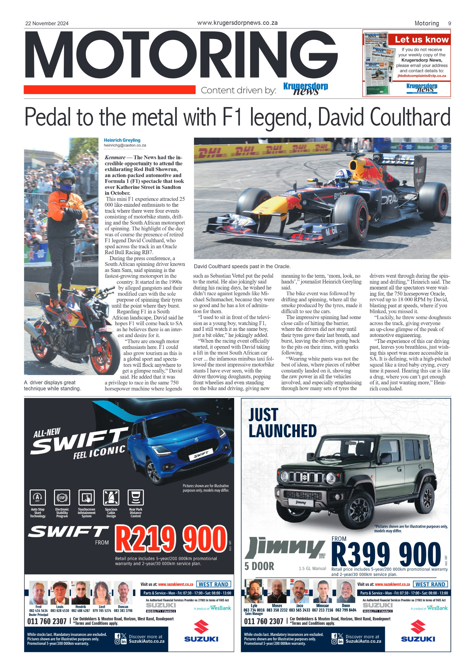 Krugersdorp News 22 November 2024 page 9