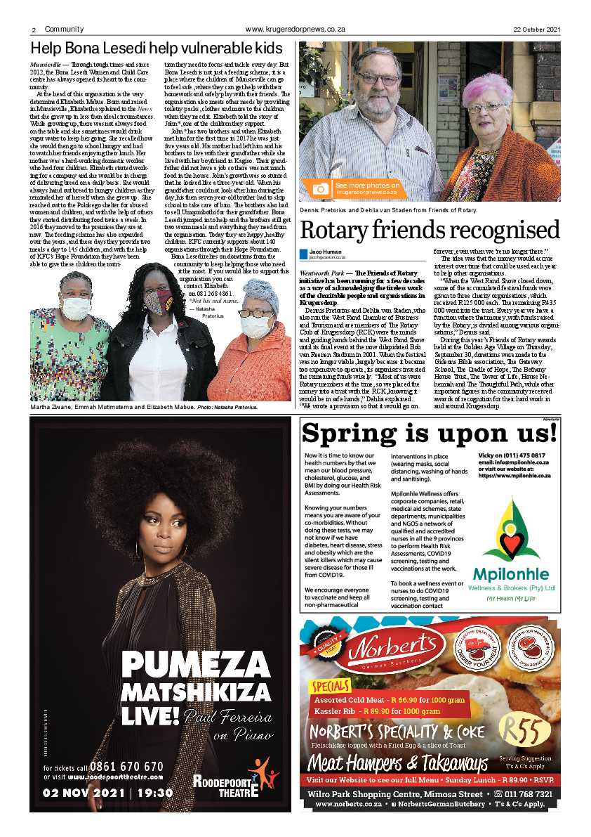 Krugersdorp News 22 October 2021 page 2