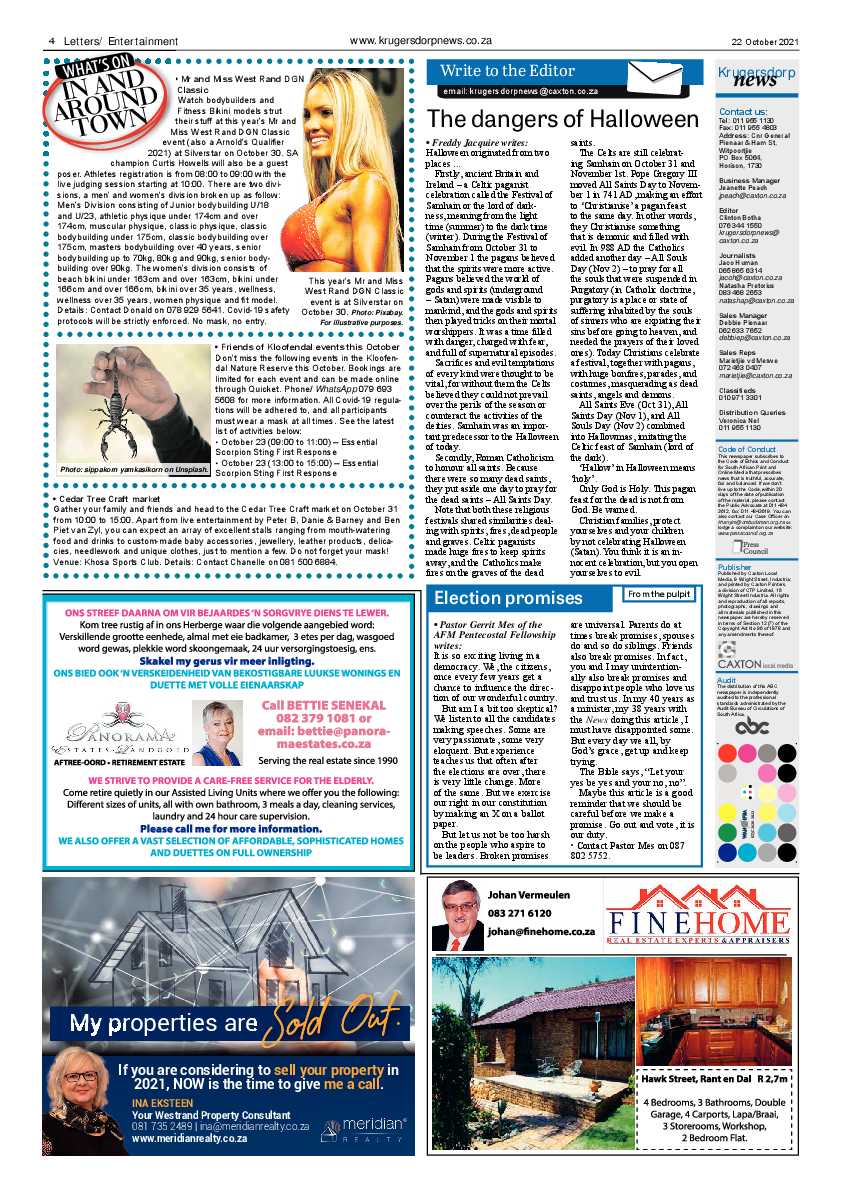 Krugersdorp News 22 October 2021 page 4