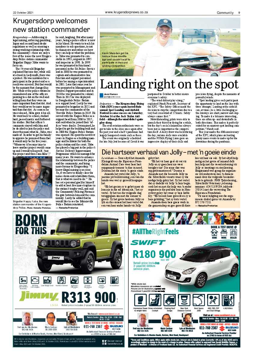 Krugersdorp News 22 October 2021 page 9