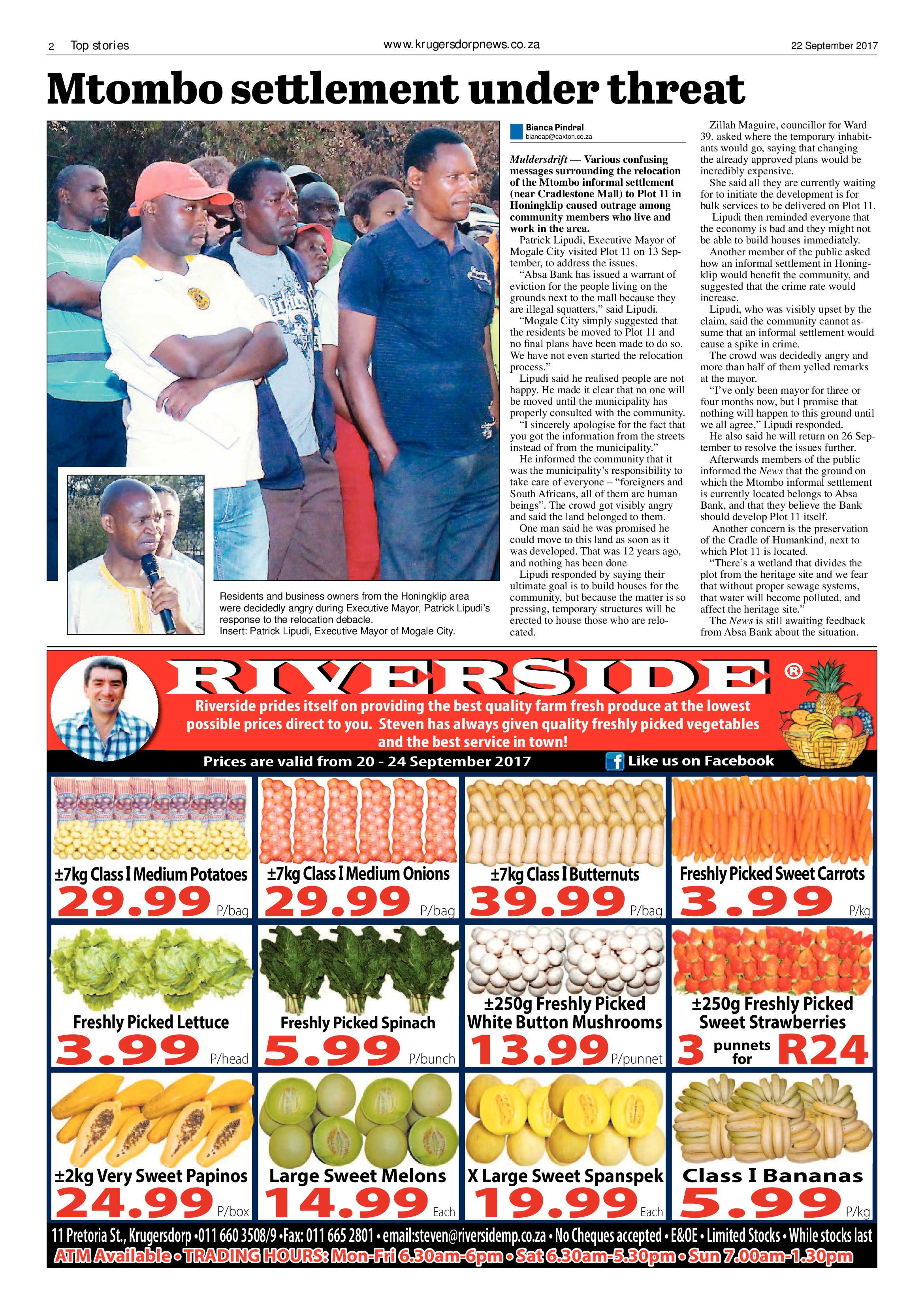 Krugersdorp News 22 September 2017 page 2