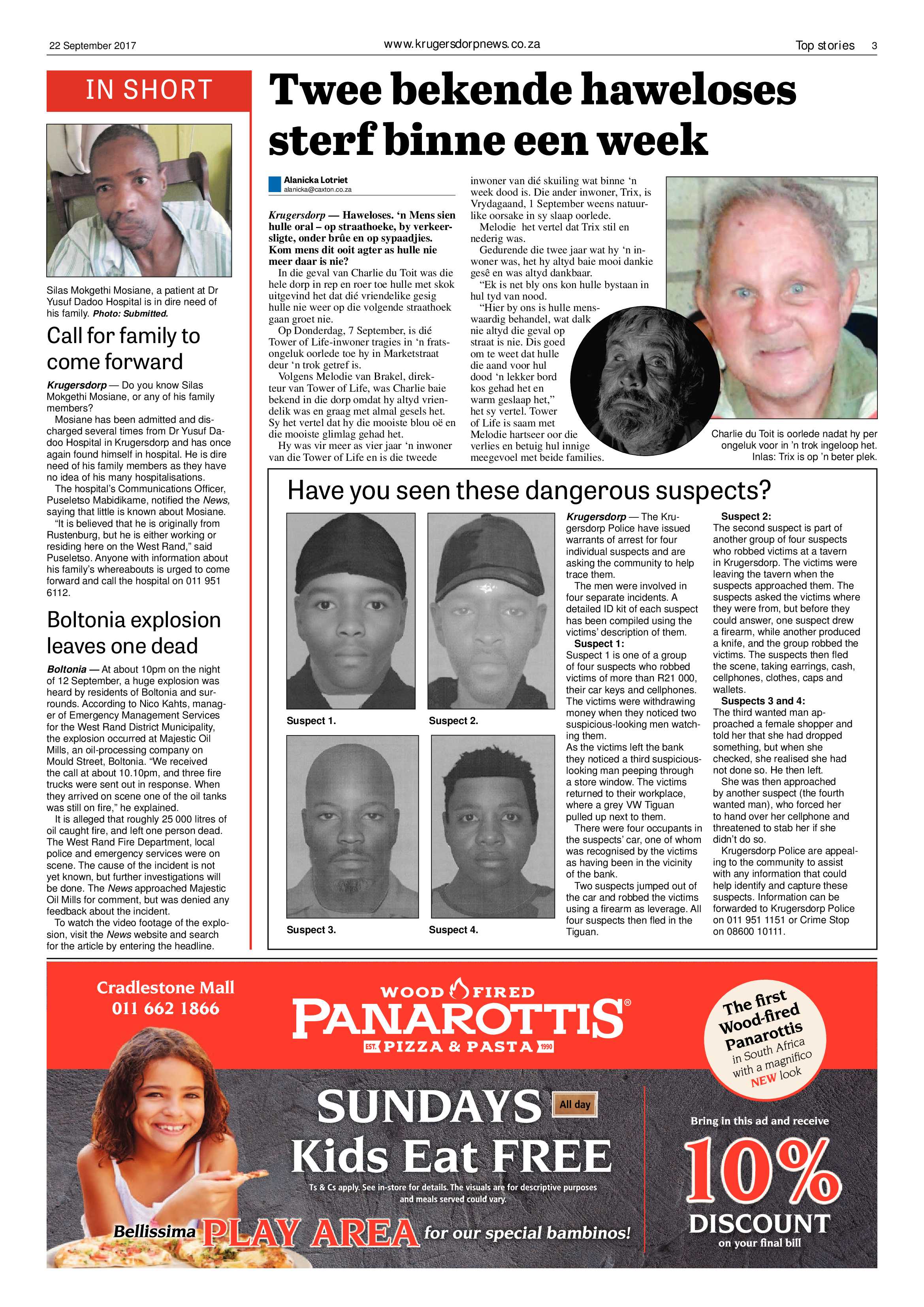 Krugersdorp News 22 September 2017 page 3