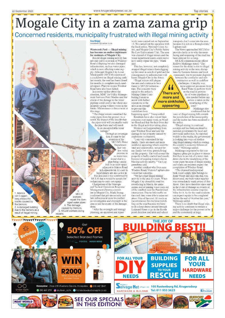 Krugersdorp News 22 September 2023 page 3