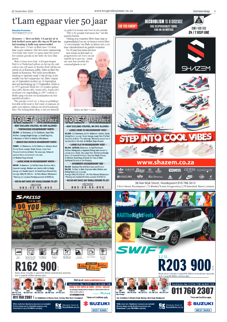 Krugersdorp News 22 September 2023 page 9
