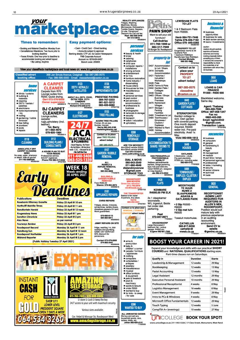 Krugersdorp News 23 April 2021 page 10
