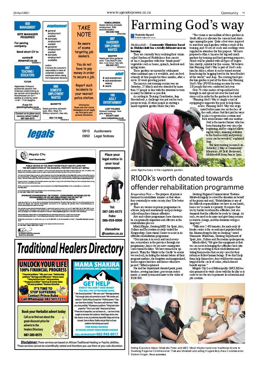 Krugersdorp News 23 April 2021 page 11