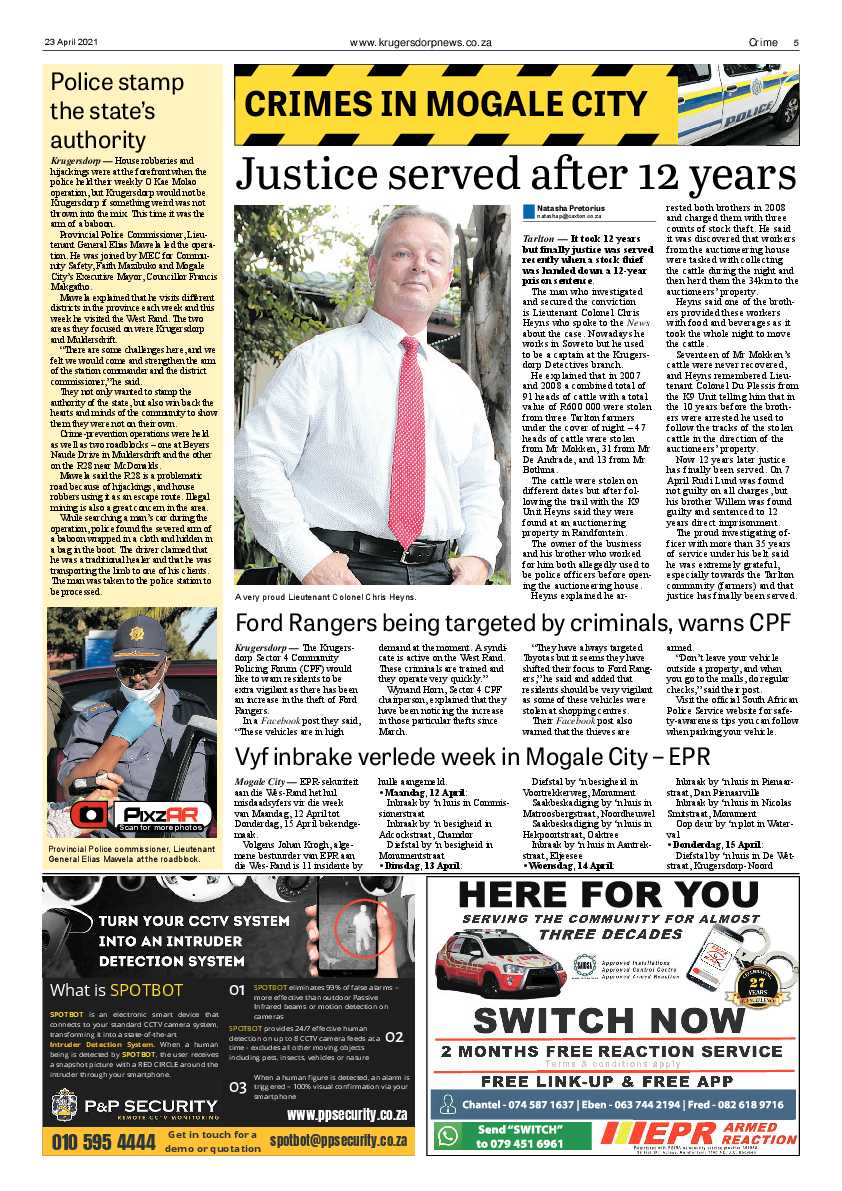 Krugersdorp News 23 April 2021 page 5