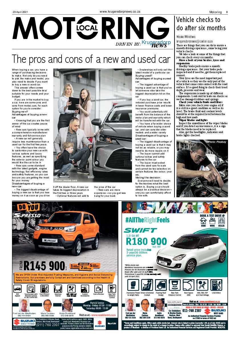 Krugersdorp News 23 April 2021 page 9