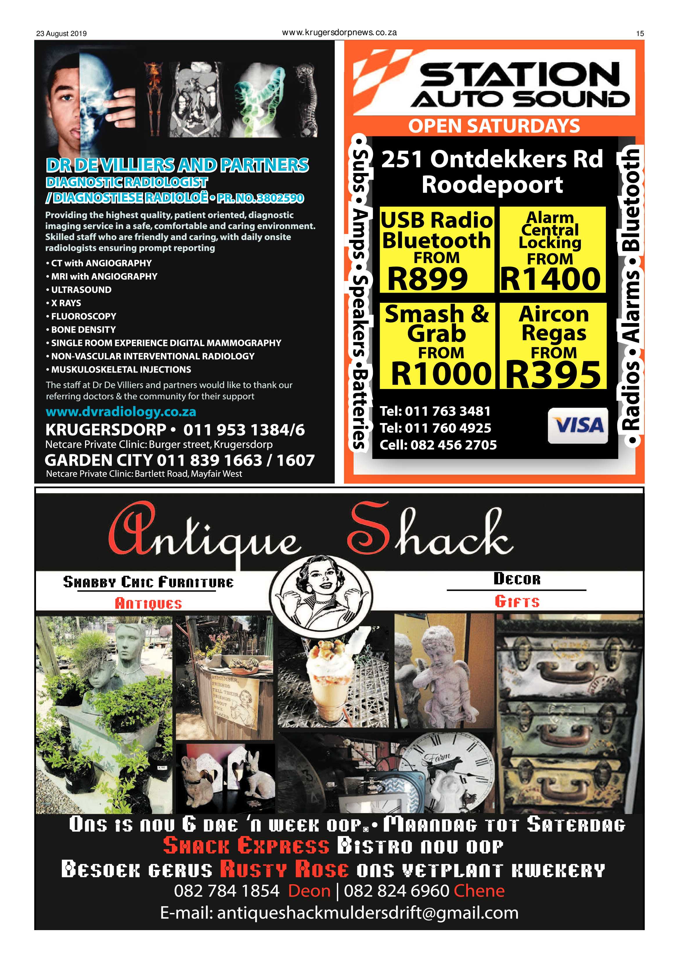 Krugersdorp News 23 August 2019 page 15