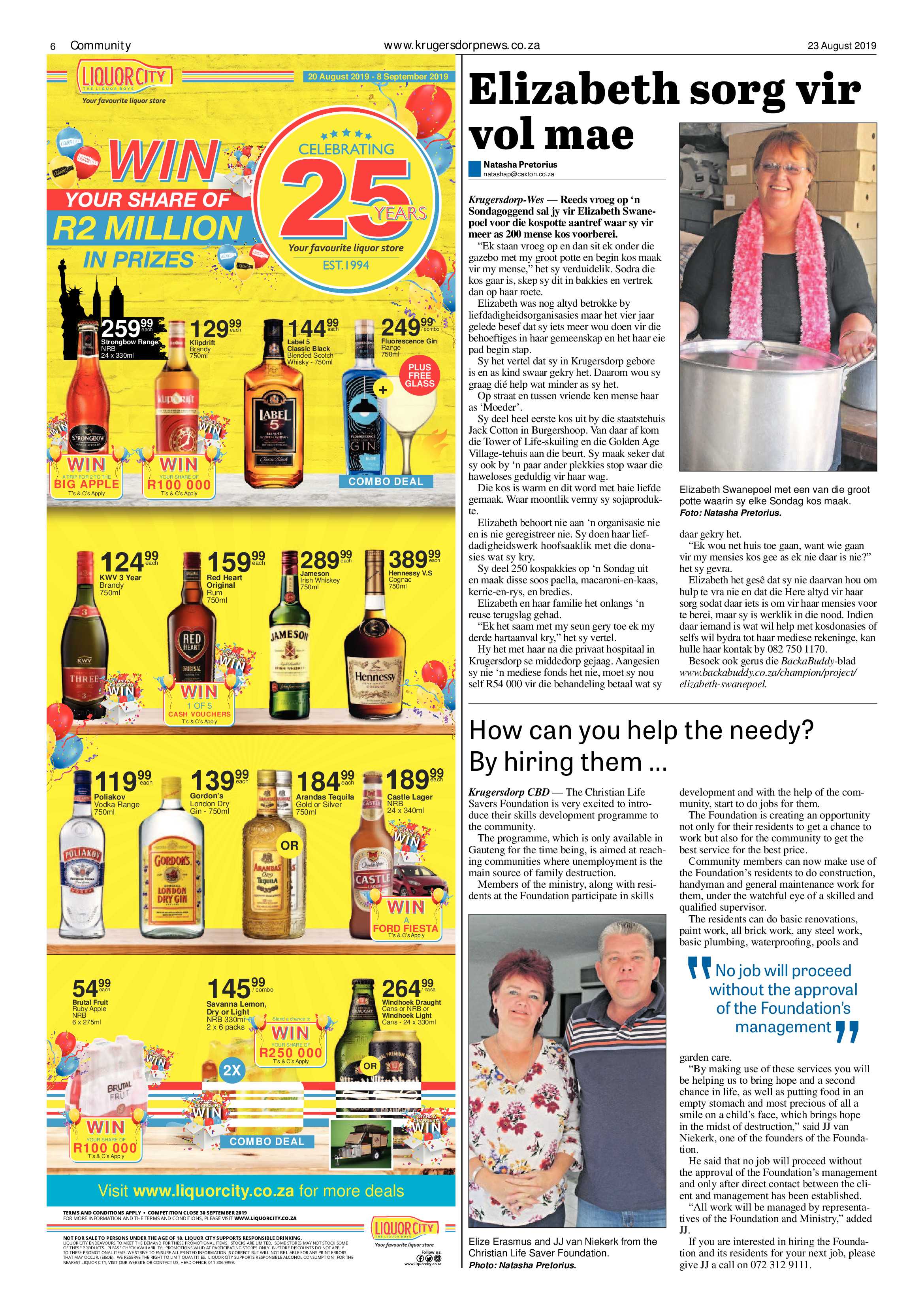 Krugersdorp News 23 August 2019 page 6