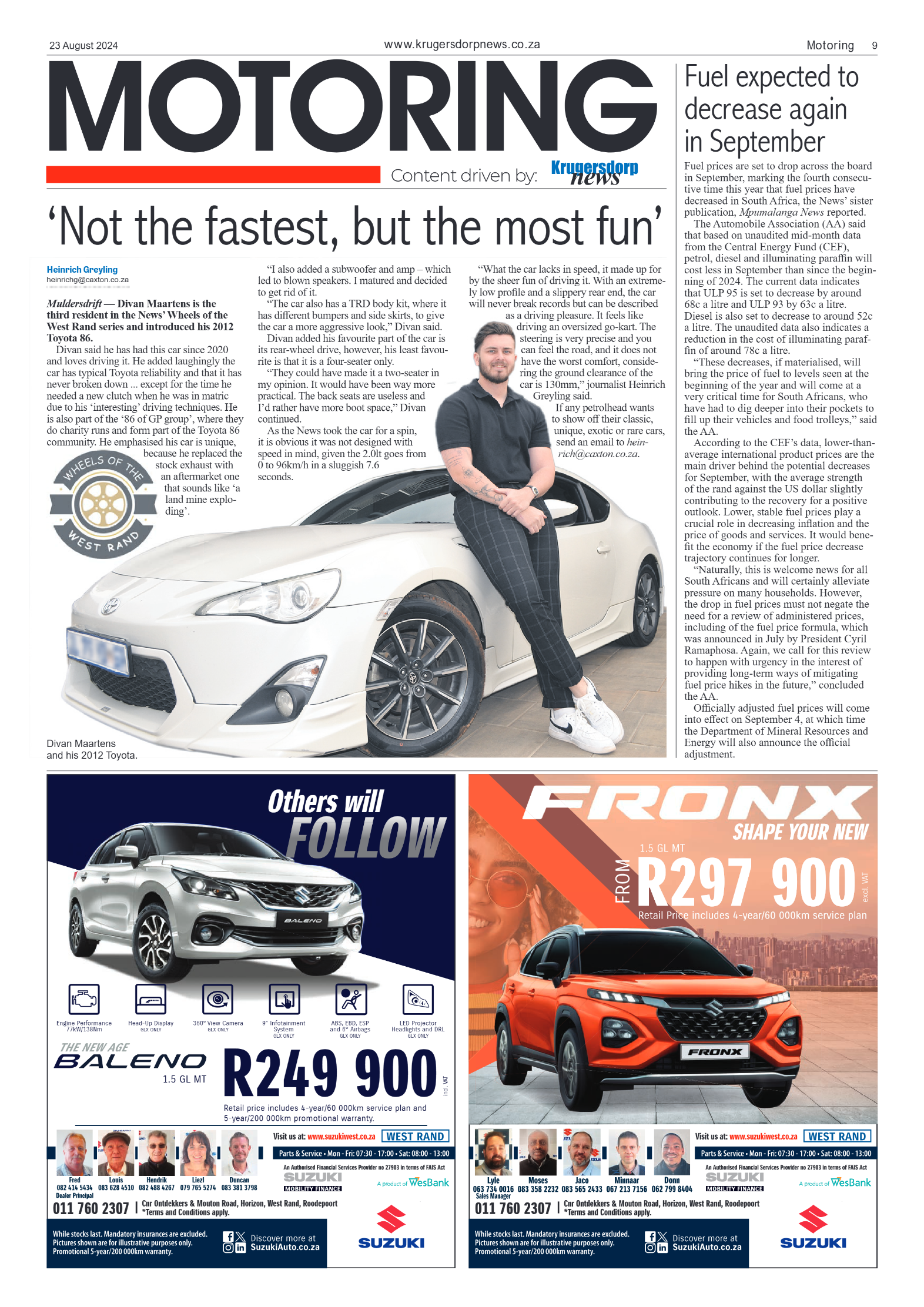 Krugersdorp News 23 August 2024 page 9