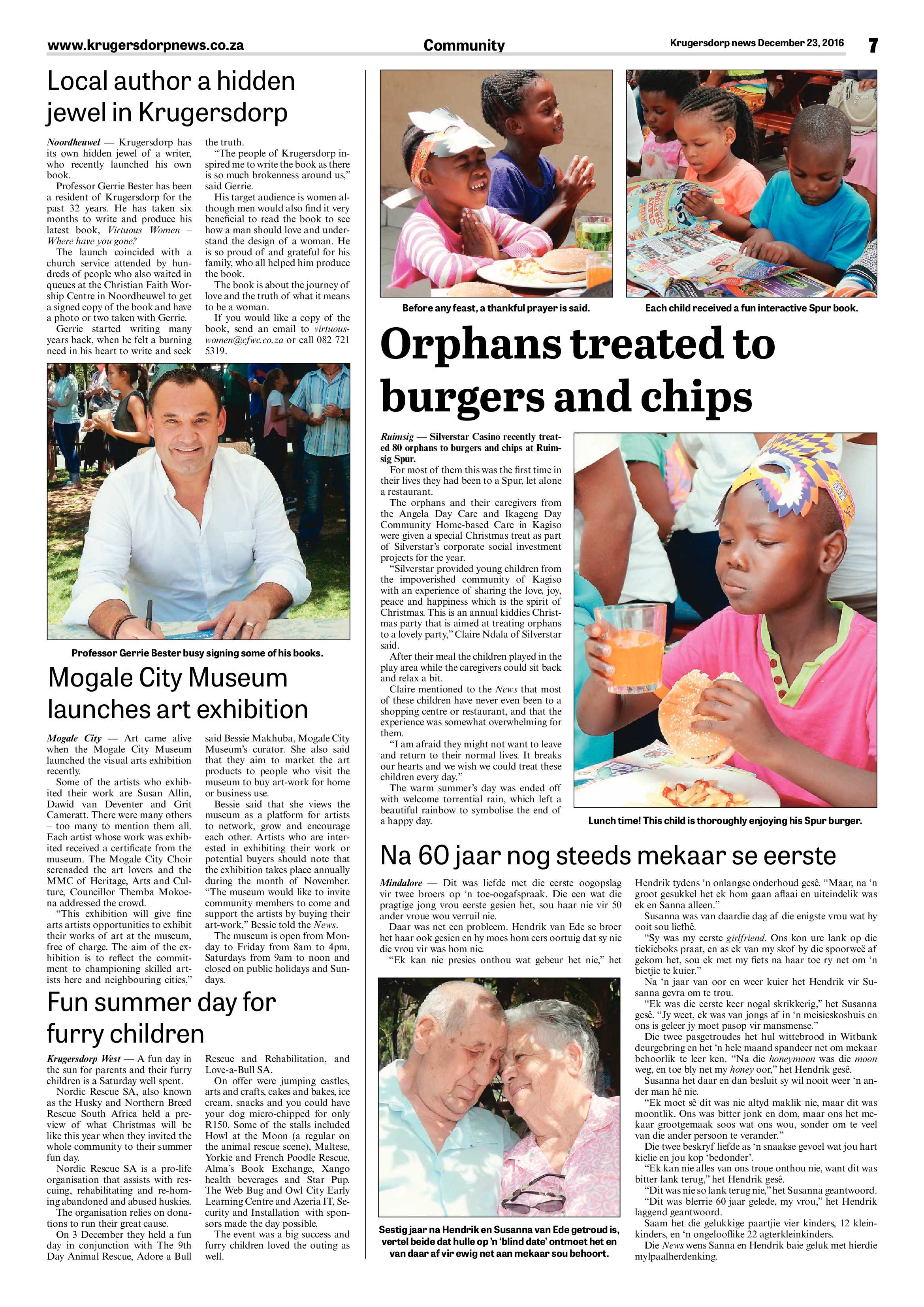 Krugersdorp News 23 December 2016 page 7