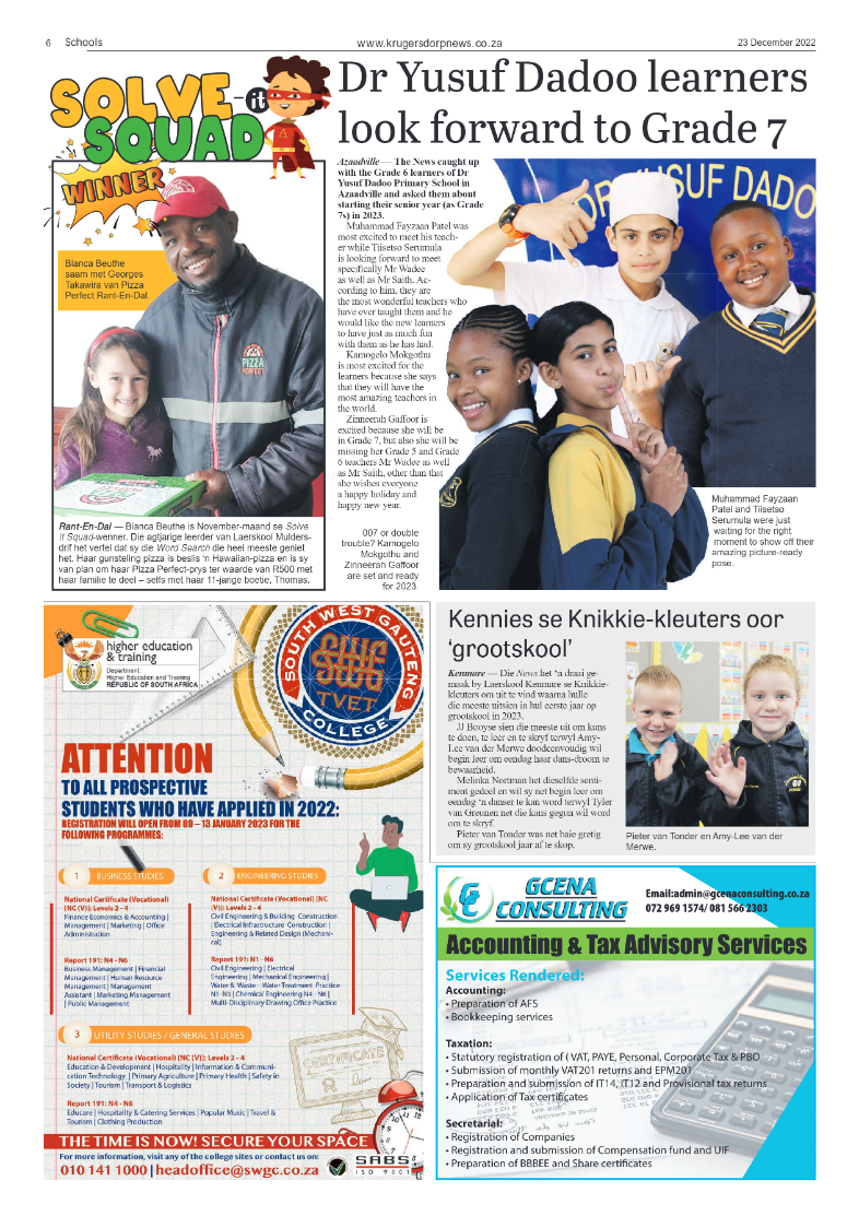 Krugersdorp News 23 December 2022 page 6