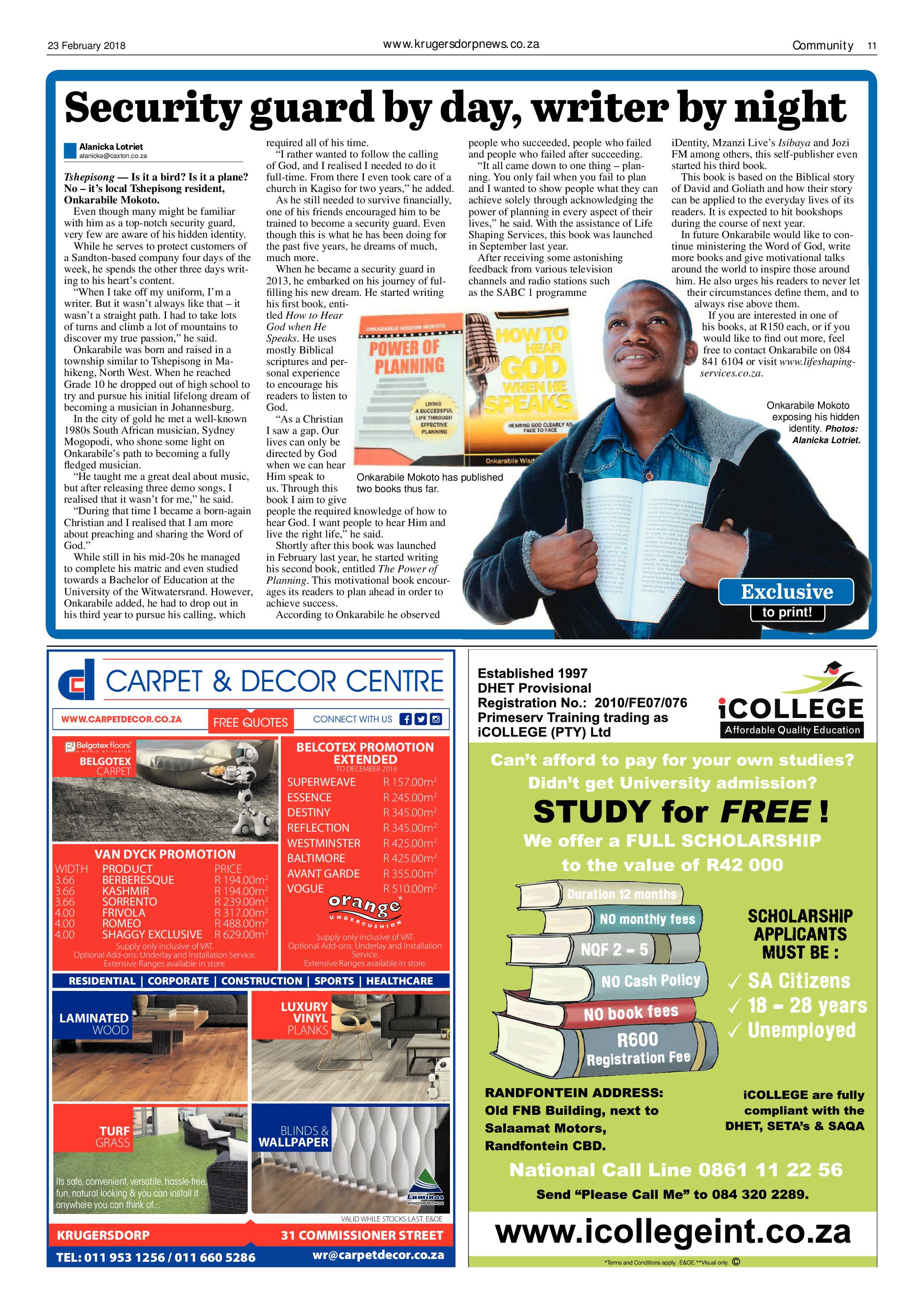 Krugersdorp News 23 February 2018 page 11