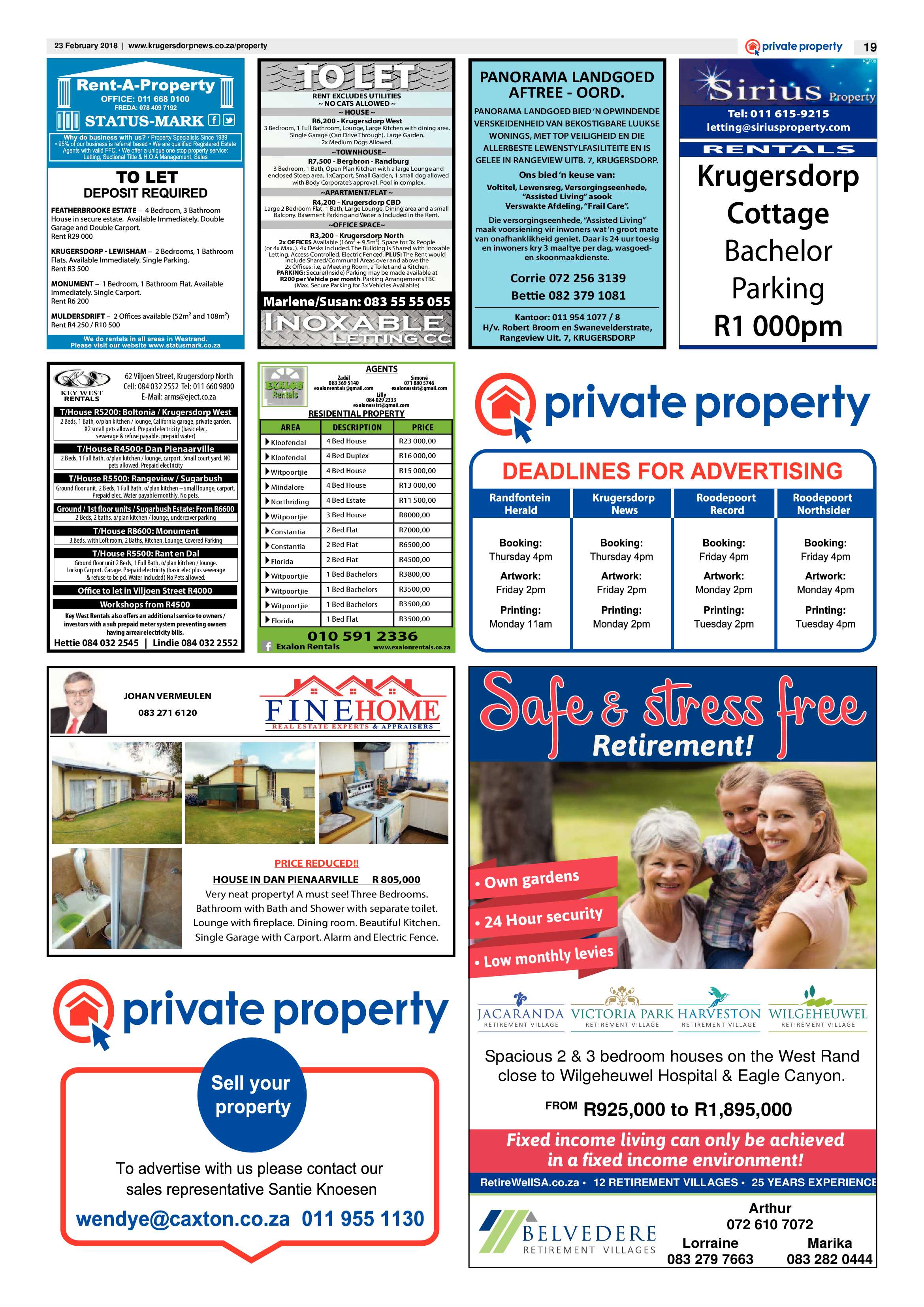 Krugersdorp News 23 February 2018 page 19
