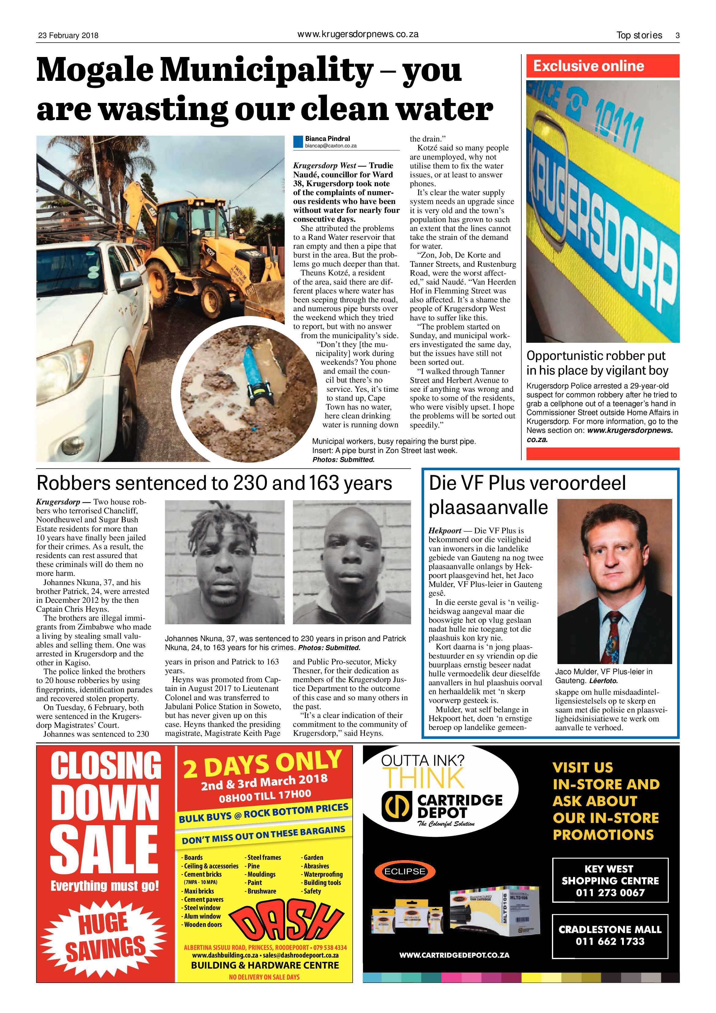 Krugersdorp News 23 February 2018 page 3