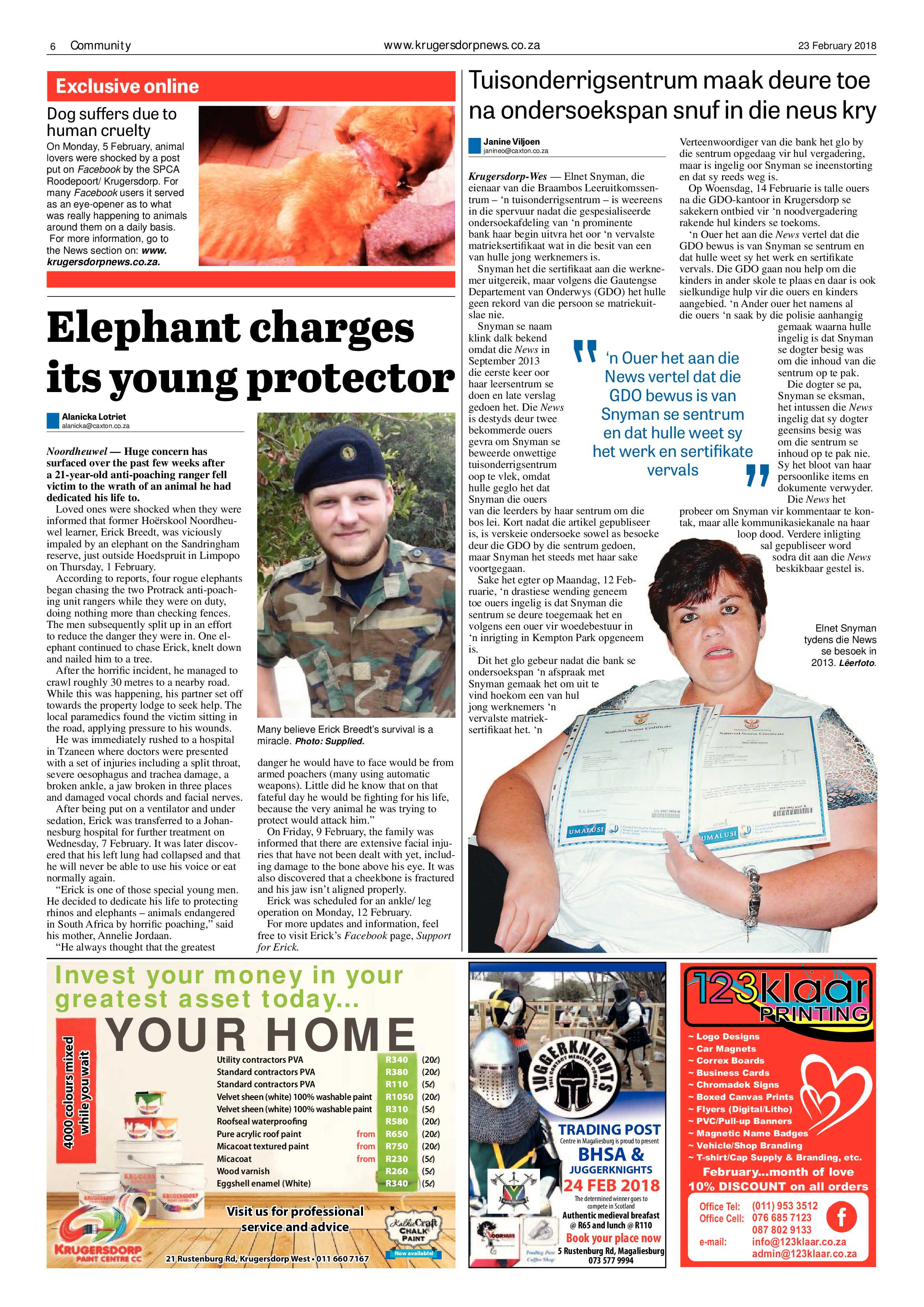 Krugersdorp News 23 February 2018 page 6