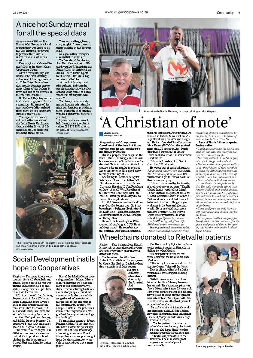 Krugersdorp News 23 July 2021 page 5