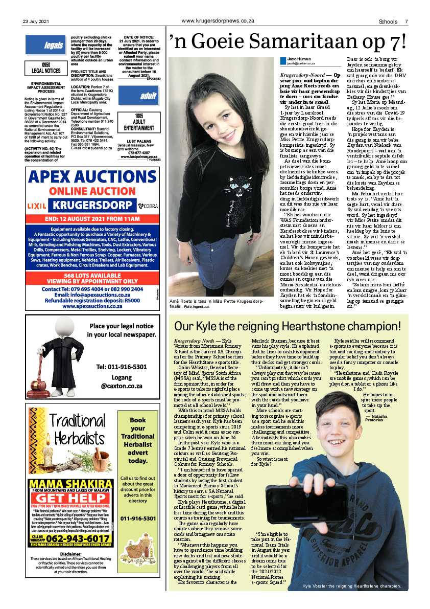 Krugersdorp News 23 July 2021 page 7