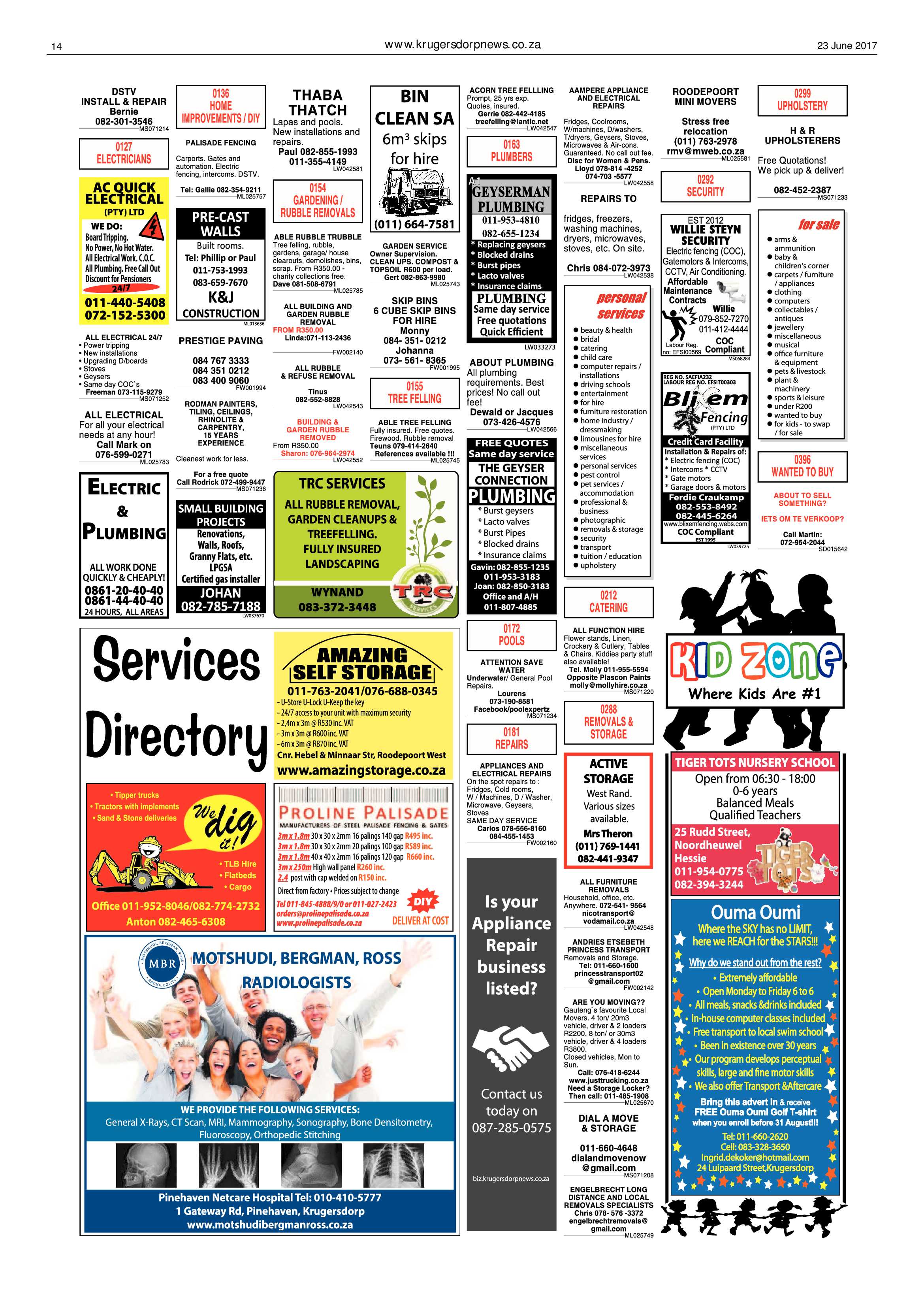 Krugersdorp News 23 June 2017 page 14