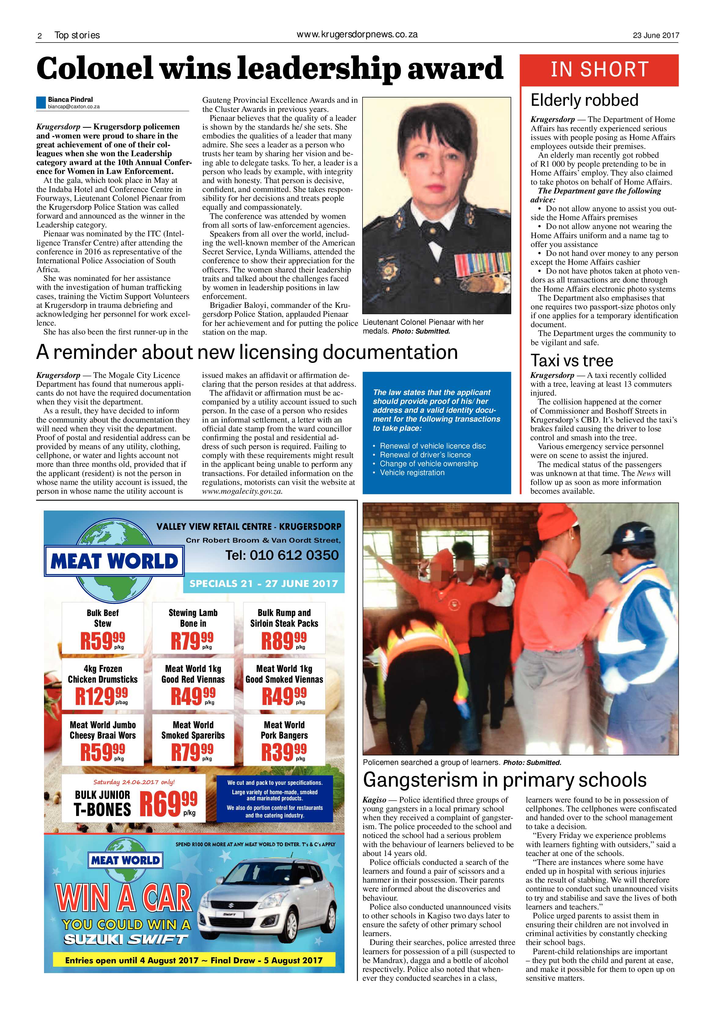 Krugersdorp News 23 June 2017 page 2