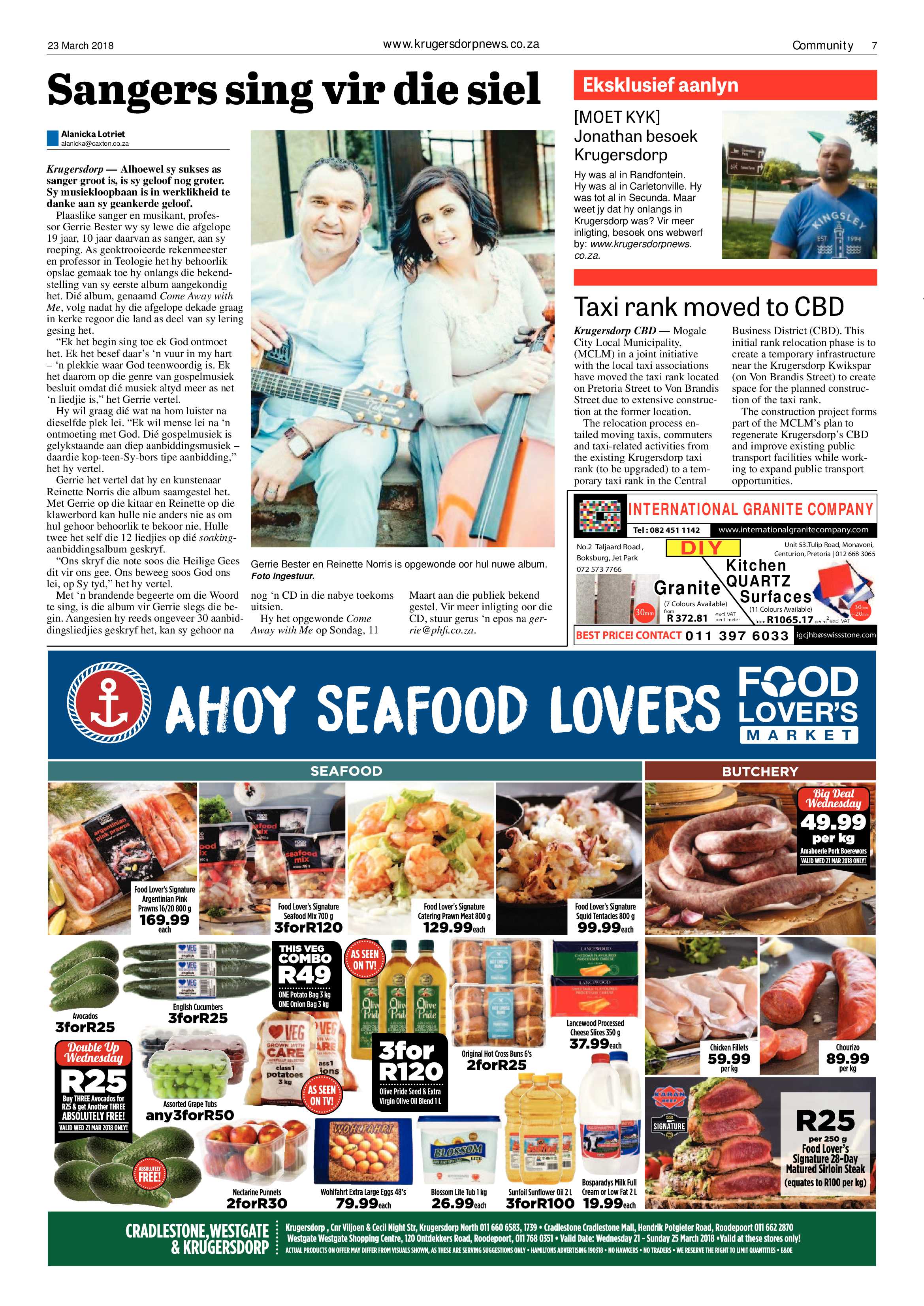 Krugersdorp News 23 March 2018 page 7
