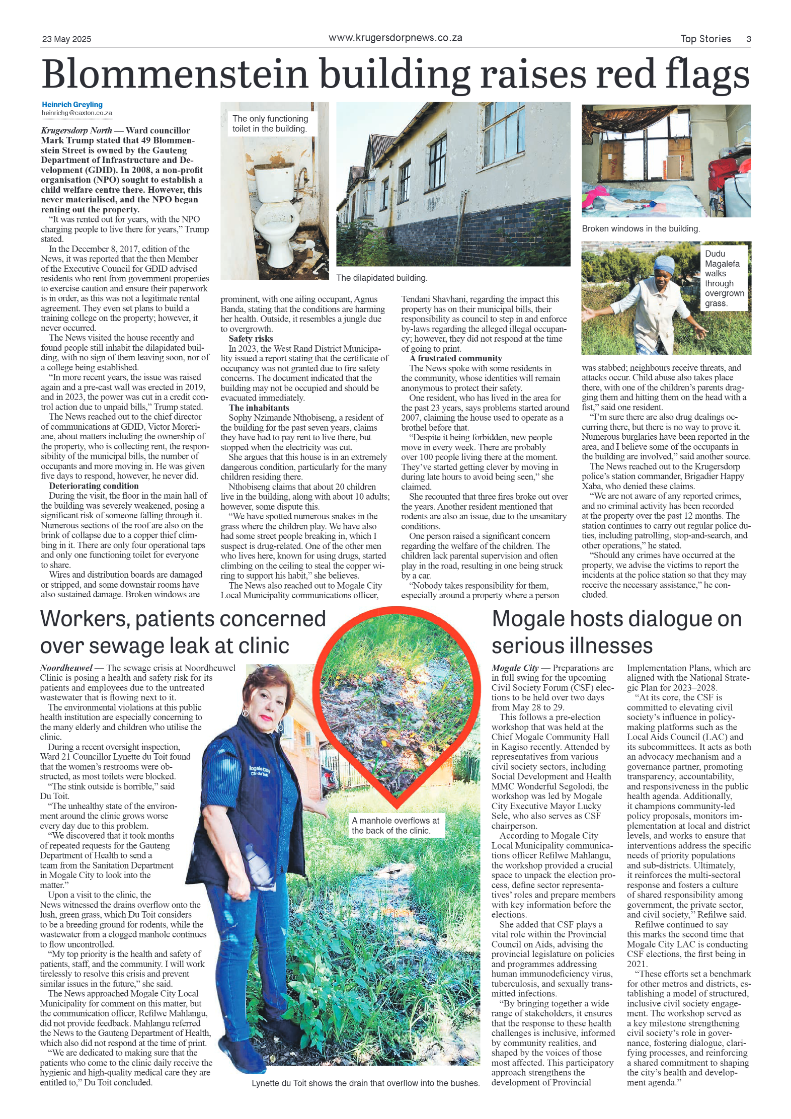 Krugersdorp News 23 May 2025 page 3