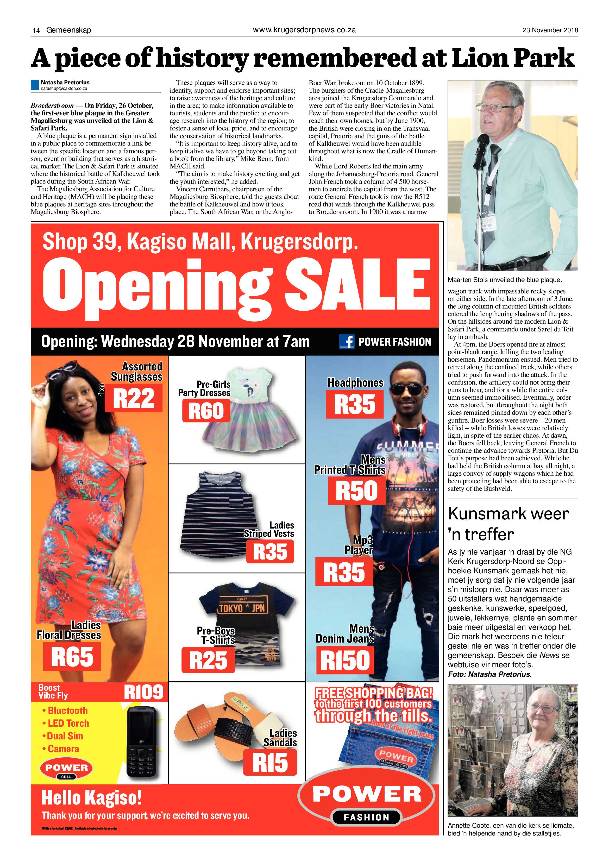 Krugersdorp News 23 November 2018 page 14