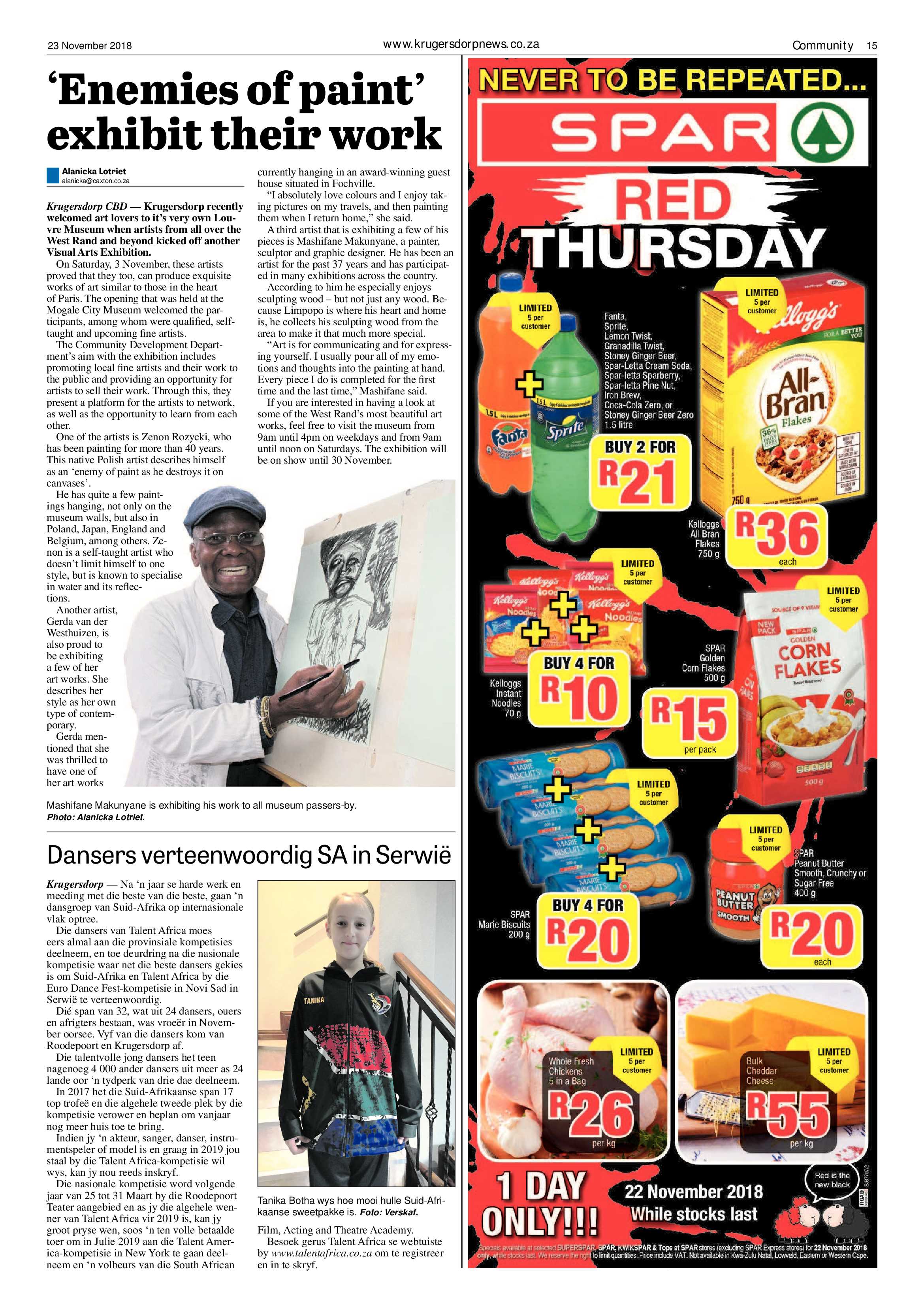 Krugersdorp News 23 November 2018 page 15