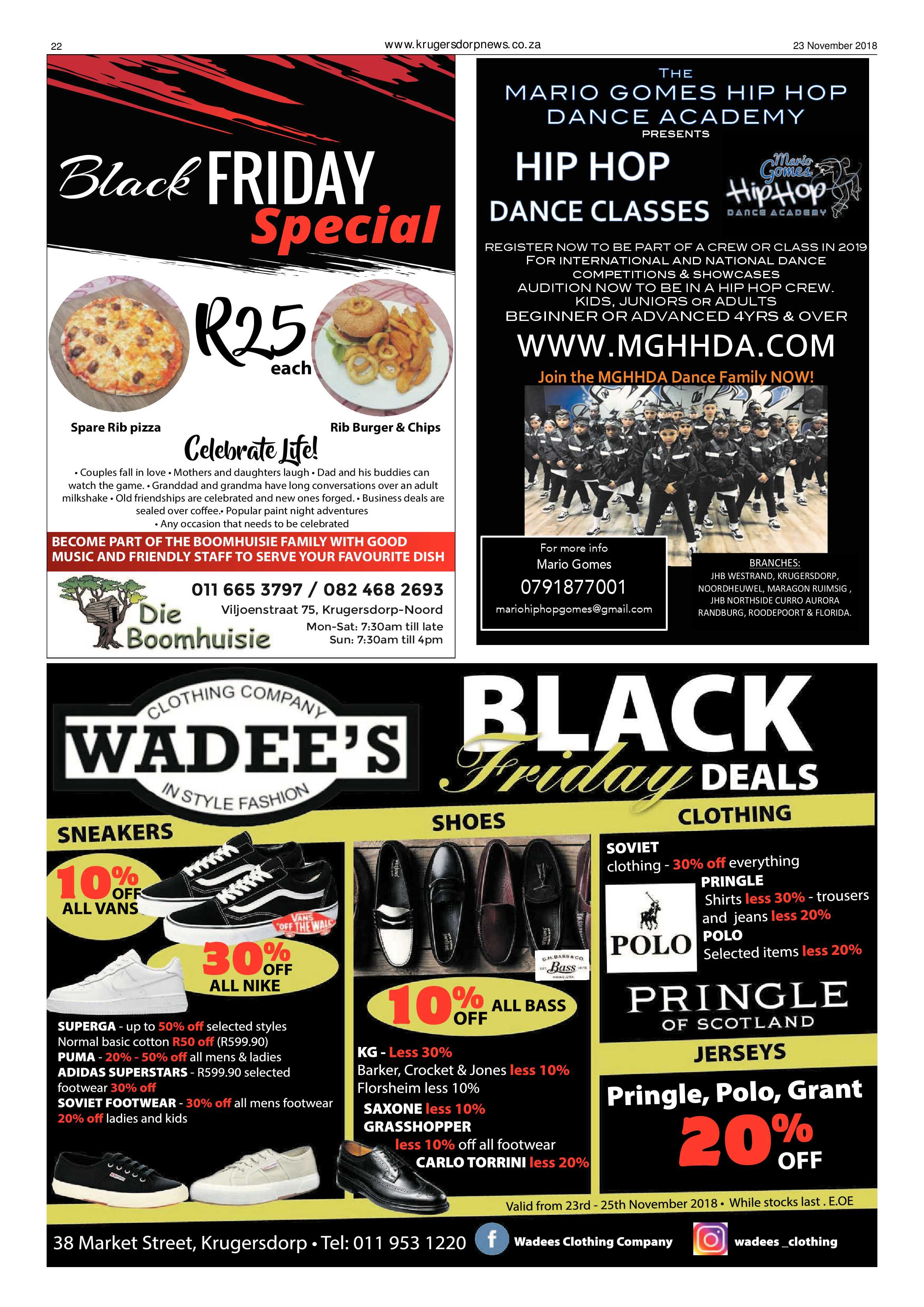 Krugersdorp News 23 November 2018 page 22